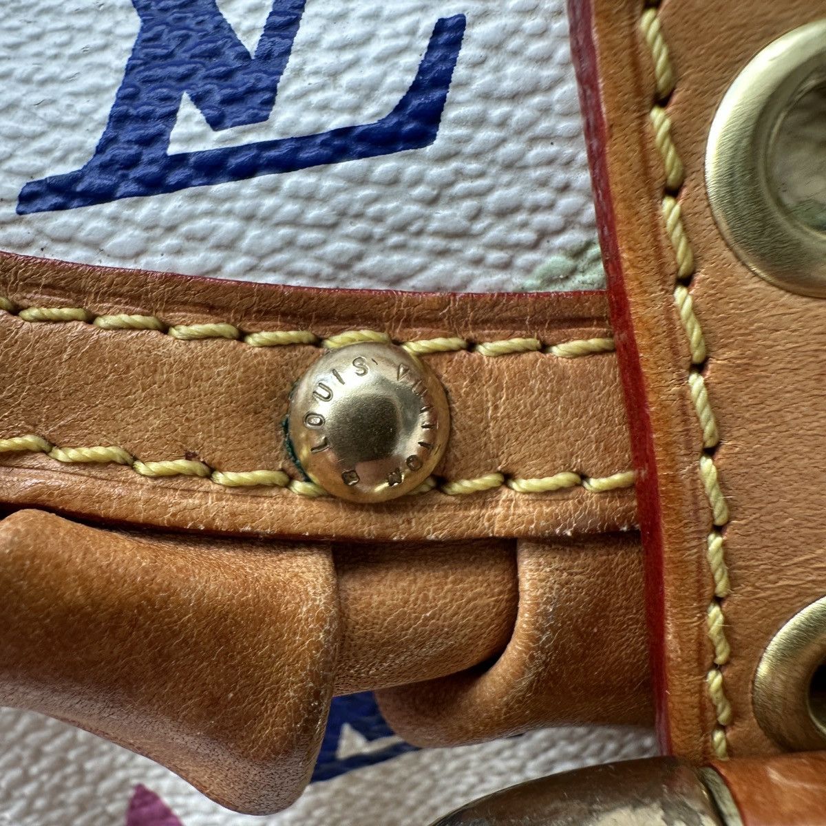 Louis Vuitton × Takashi Murakami Auth Louis Vuitton x Takashi Murakami Multicolore Leonor Bag Size ONE SIZE - 4 Thumbnail