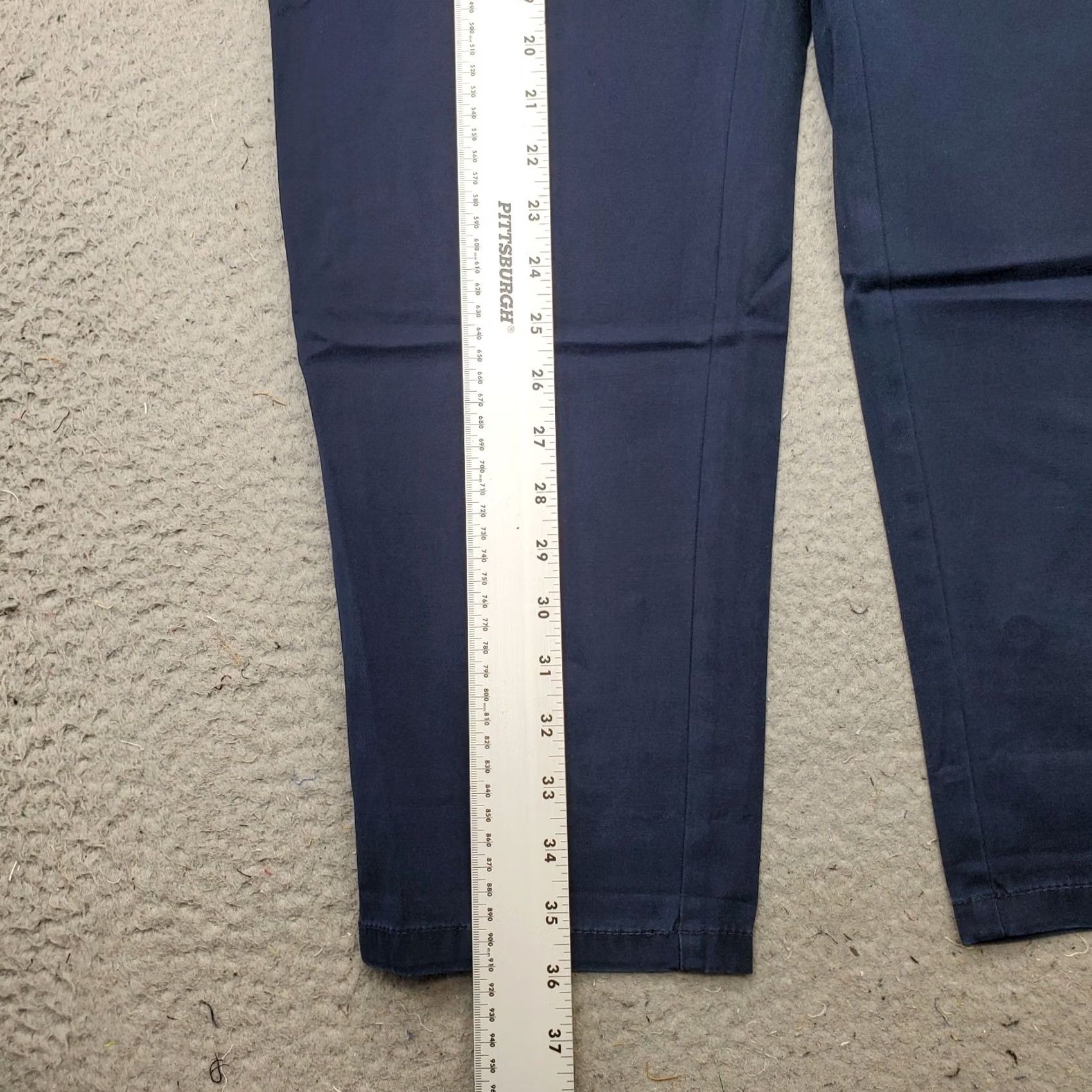 Talbots Talbots The Weekender Pants Womens 14P Navy Stretch Flat Front Straight Leg Size 36" / US 14 / IT 50 - 3 Thumbnail