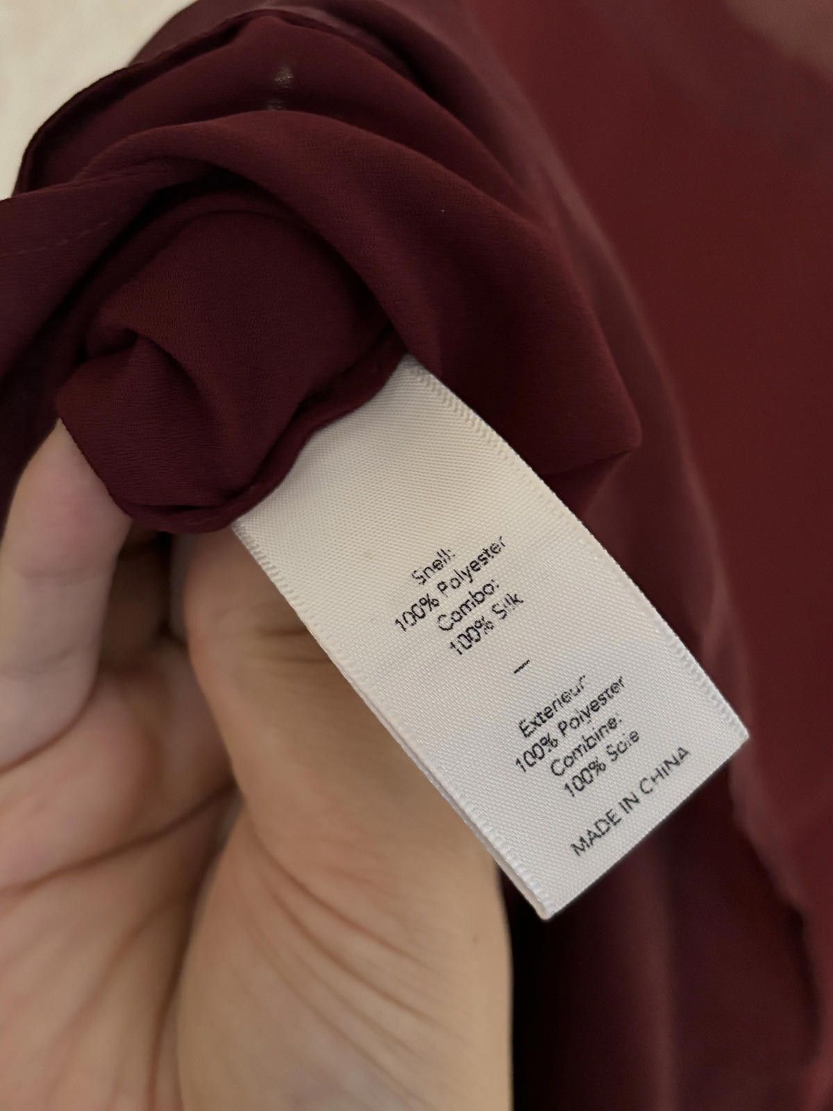 Elizabeth and James Elizabeth and James Burgundy Sleeveless Silk Top Front Ziper Size S / US 4 / IT 40 - 7 Thumbnail