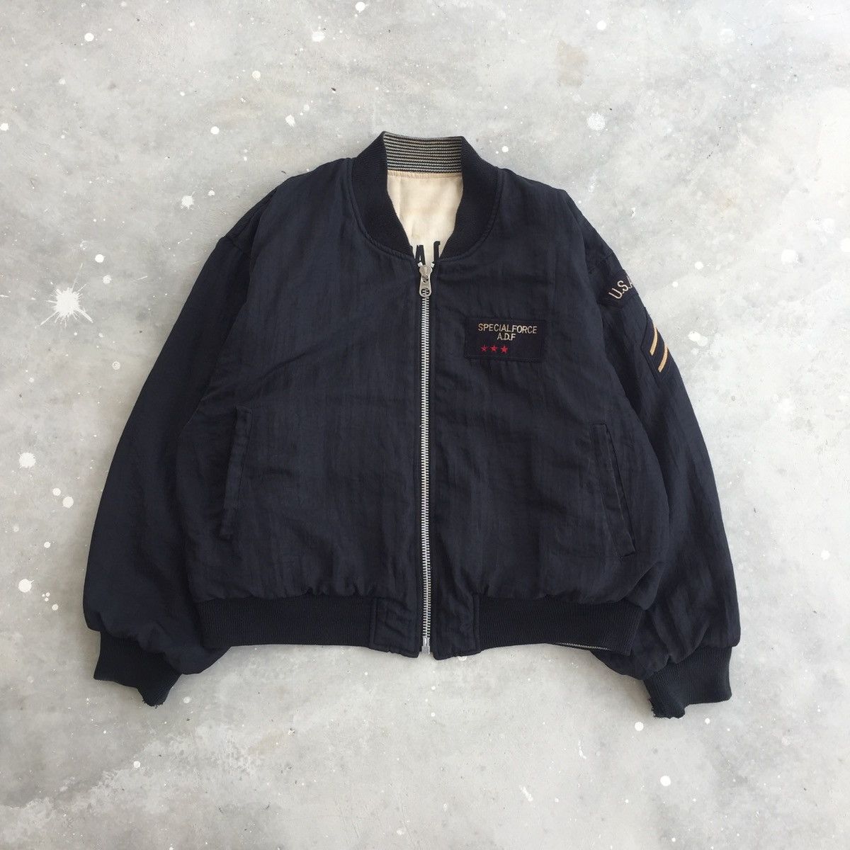 Vintage Vintage USAF Cold Weather Flyers Reversible Jacket Size US L / EU 52-54 / 3 - 1 Thumbnail