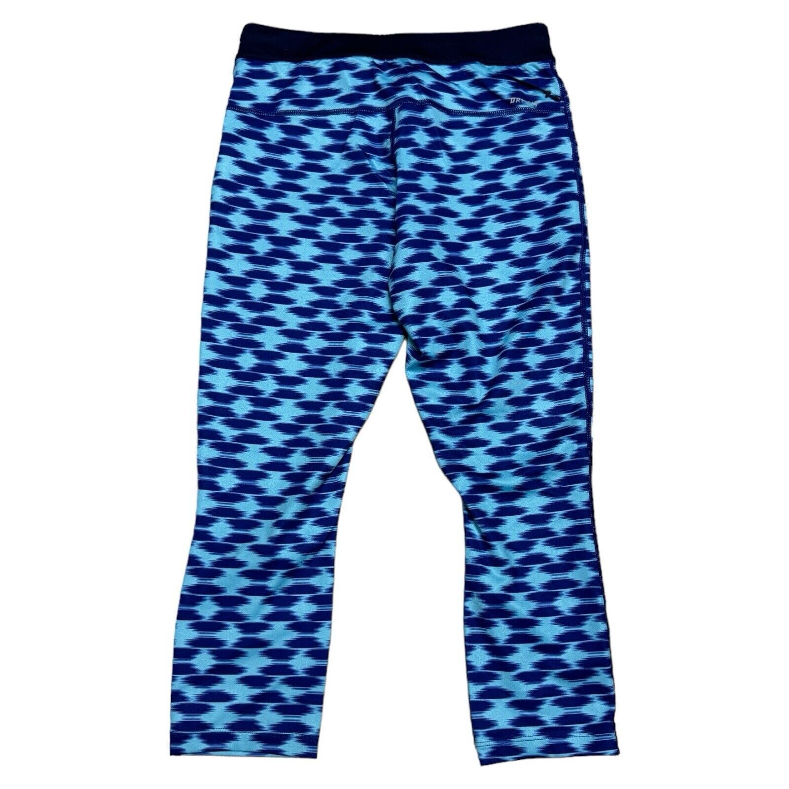 Nike NIKE RUNNING Dri-Fit Blue Activewear Workout Yoga Leggings Size 26" / US 2 / IT 38 - 4 Thumbnail