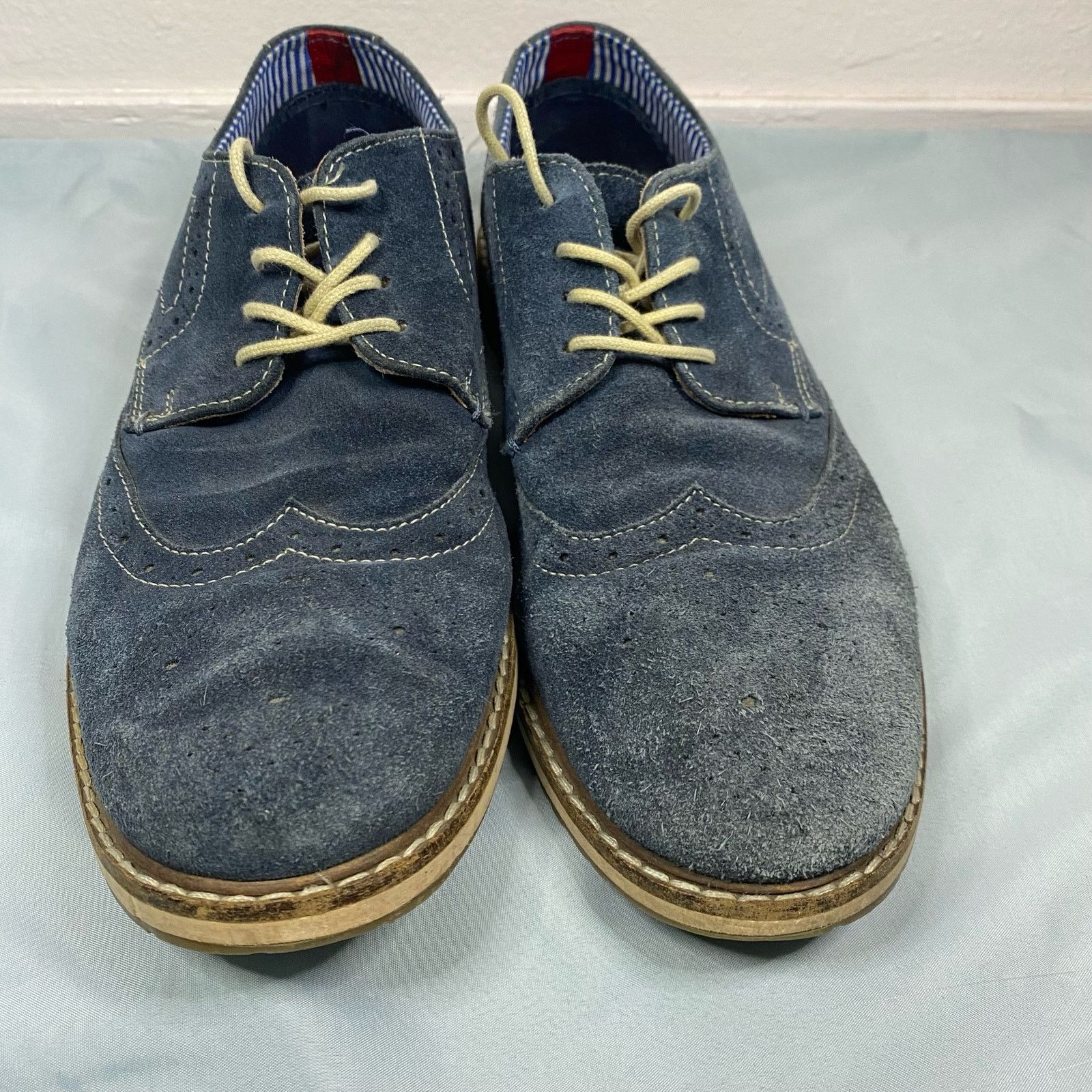 Ben Sherman Ben Sherman Blue Suede Oxford Shoes Mens Size 9.5 Size US 9.5 / EU 42-43 - 3 Thumbnail