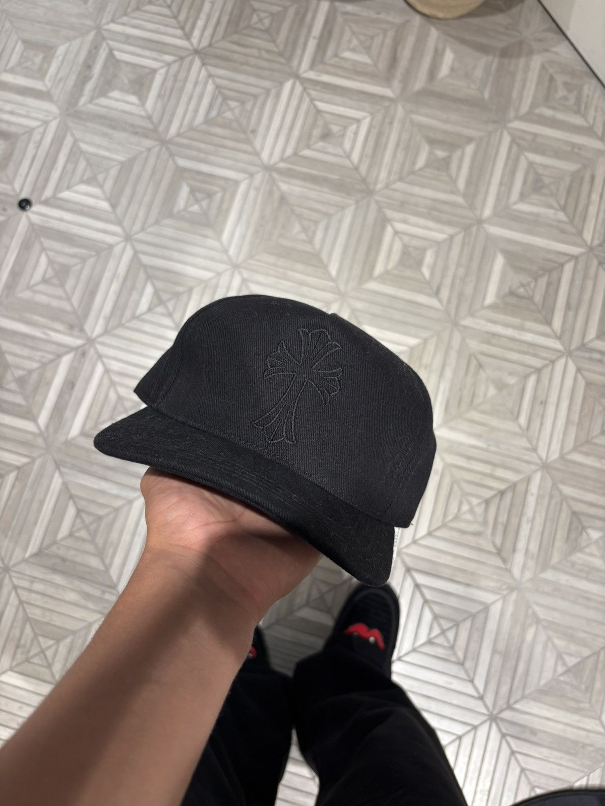 Chrome Hearts Chrome Hearts cross waxed denim hat Size ONE SIZE - 1 Thumbnail