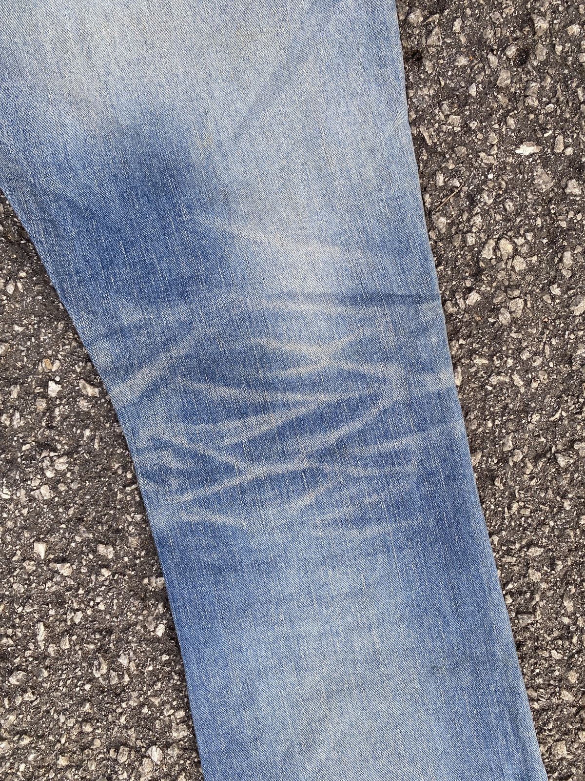 Japanese Brand × Lee Vintage Lee Blue Washed Distressed Patchwork Flare Denim Size US 32 / EU 48 - 15 Thumbnail