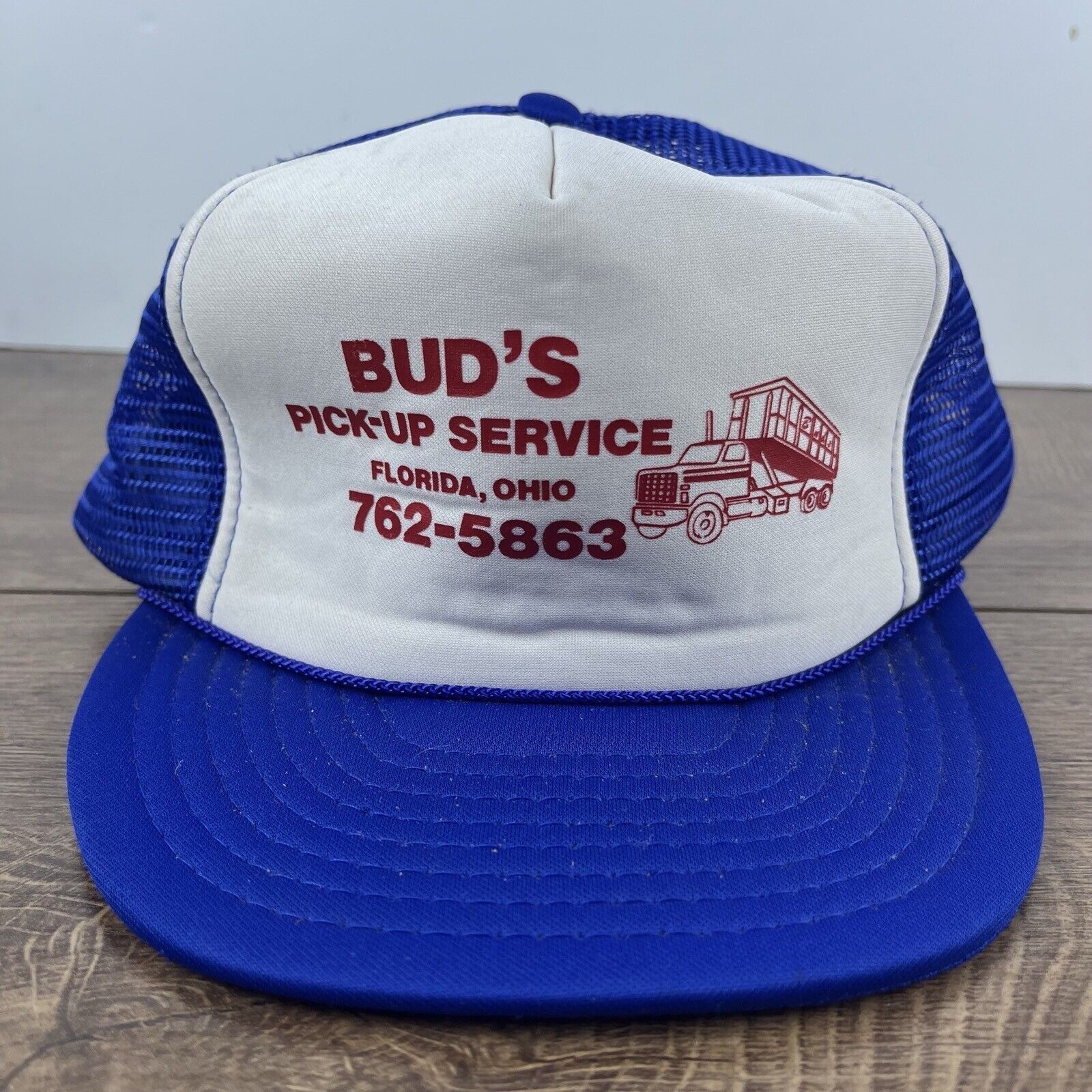 Other Buds Pick Up Service Hat Florida Ohio White Cap Hat Adjustab Size ONE SIZE - 4 Thumbnail