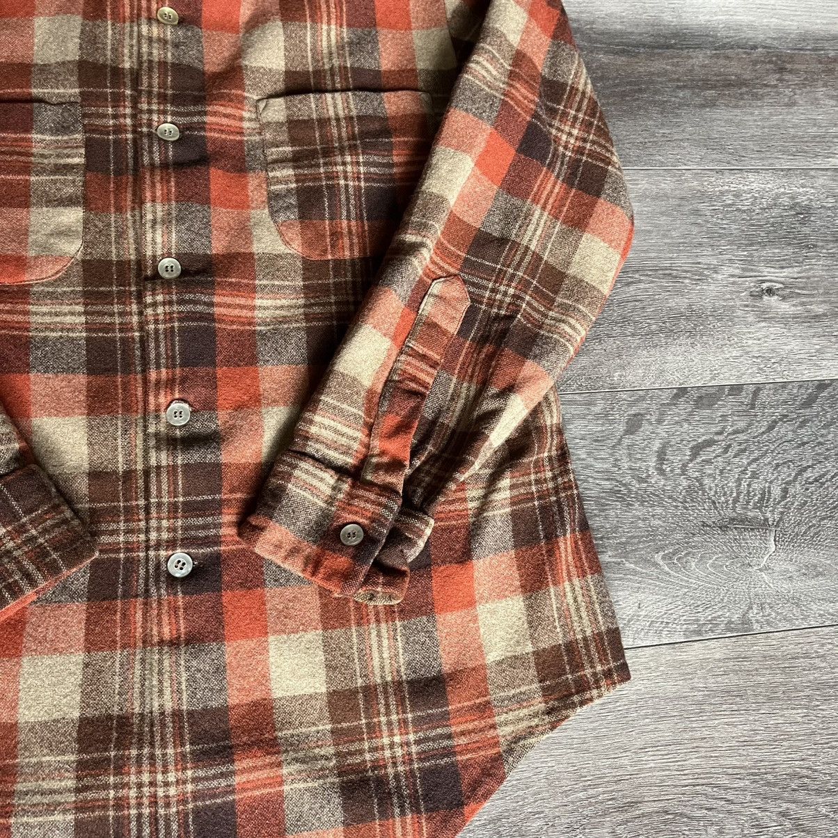Pendleton × Vintage Vintage 1980s Pendleton Woolen Mills Flannel Button Up Shirt Size US L / EU 52-54 / 3 - 3 Thumbnail