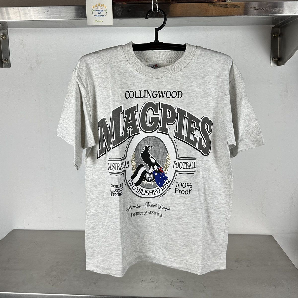 NFL × Vintage Vintage 90s Collingwood Magpies Football AFL T-shirt Size US M / EU 48-50 / 2 - 1 Thumbnail