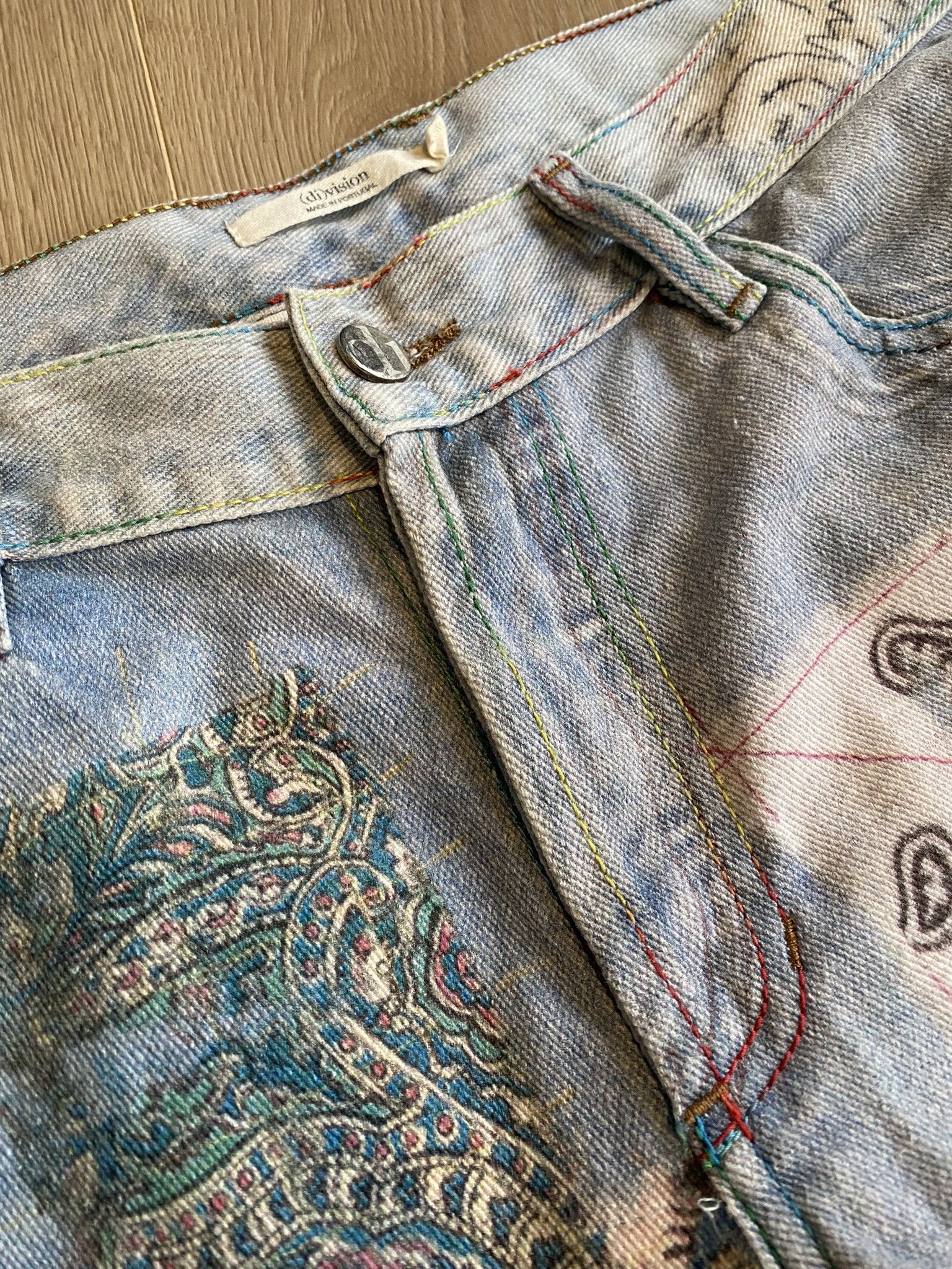 (di)vision × Acne Studios $385 - 31 - Trompe L'oeil Print Jeans Size US 31 - 17 Thumbnail