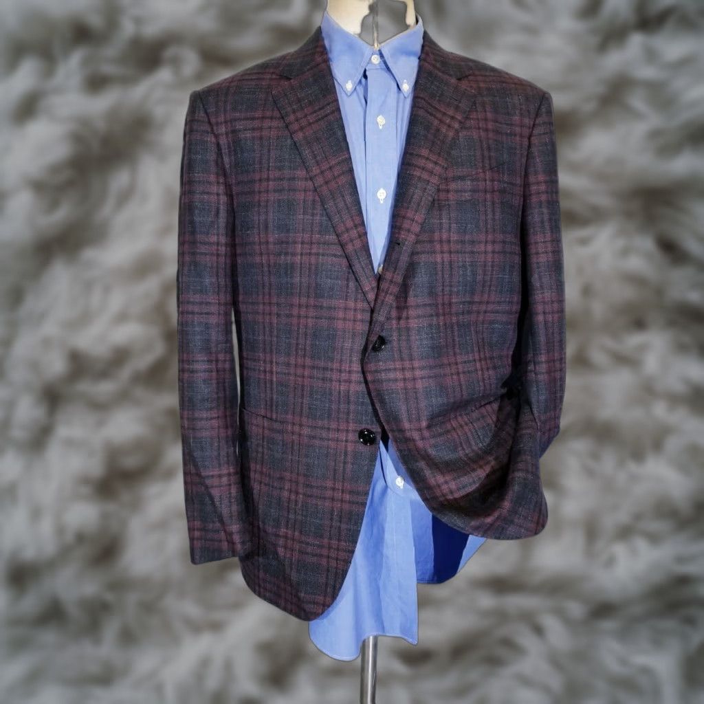 Ermenegildo Zegna Ermenegildo Zegna Sport Coat Jacket Red 54R 44R Men Size US S / EU 44-46 / 1 - 1 Thumbnail