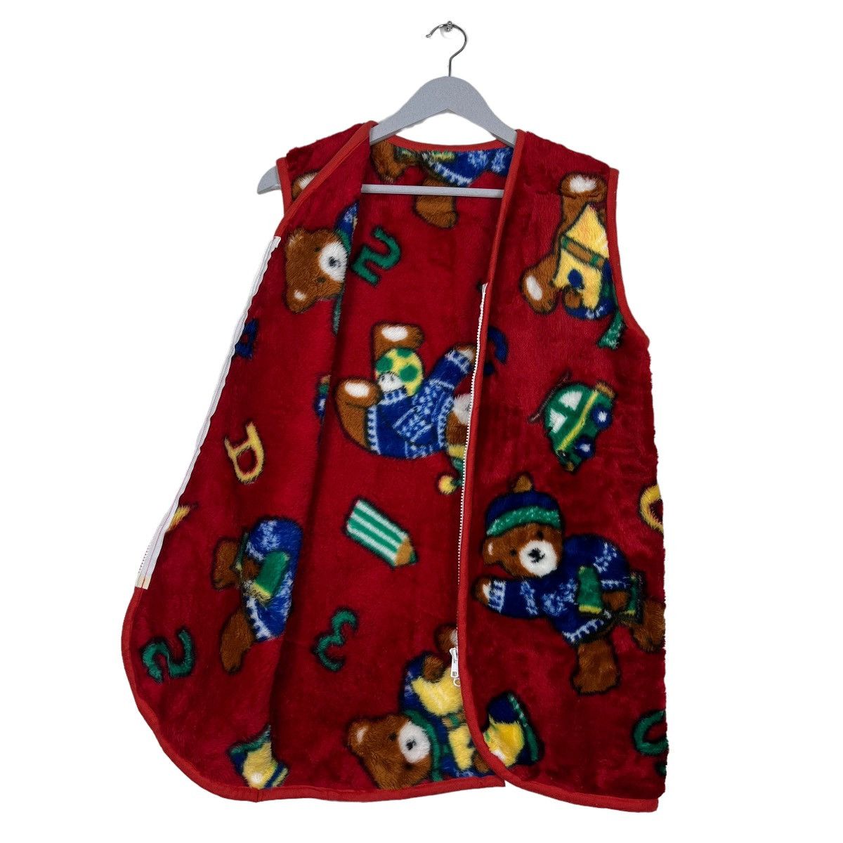 Japanese Brand 🔥 BEAR DEEP PILE FLEECE TANK TOP JACKET Size US M / EU 48-50 / 2 - 10 Thumbnail