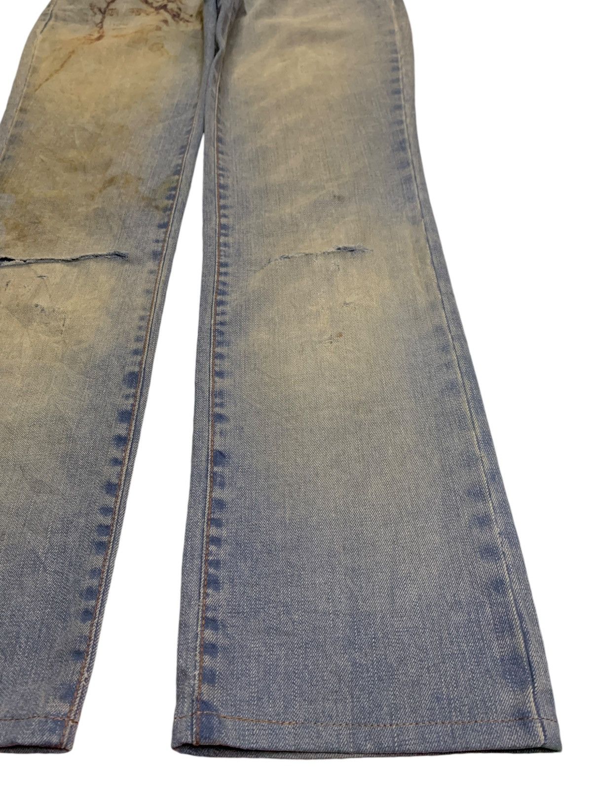 Roberto Cavalli Vintage Just Cavalli "Mary Mother Jesus" Artisanal Jeans Size 30" / US 8 / IT 44 - 7 Thumbnail