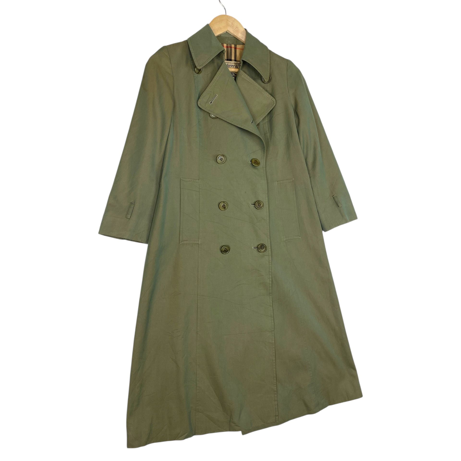 Burberry 💥80s BURBERRYS DOUBLE BREASTED CHECK TRENCH COAT Size S / US 4 / IT 40 - 3 Thumbnail
