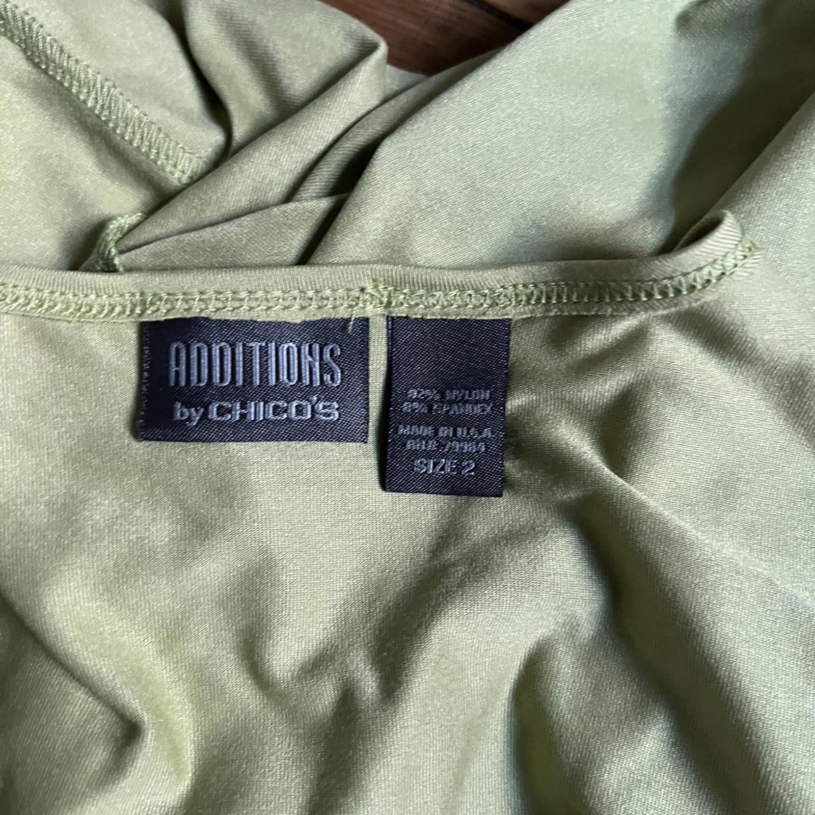 Chicos Additions by Chico's silky green tank top Size XS / US 0-2 / IT 36-38 - 4 Thumbnail