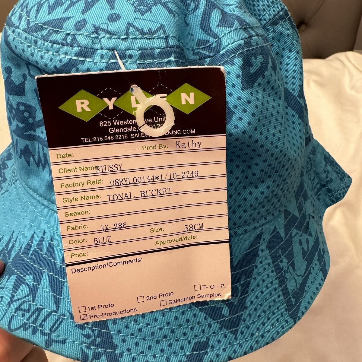 Stussy Vintage Stussy Sample Bucket Hat Size ONE SIZE - 2 Thumbnail