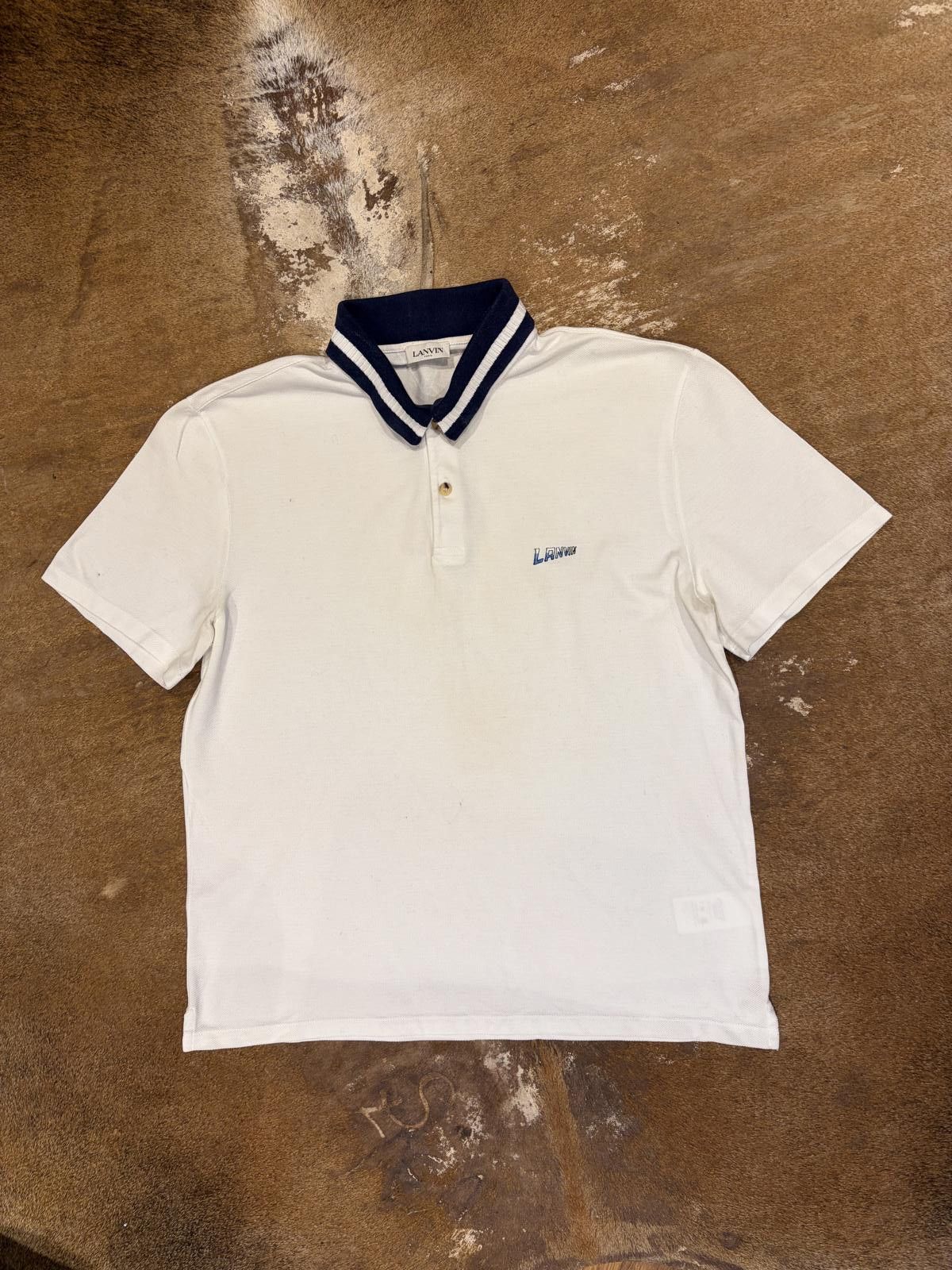 Lanvin Lanvin Contrast-Collar Polo Shirt (Current Season) Size US M / EU 48-50 / 2 - 1 Thumbnail
