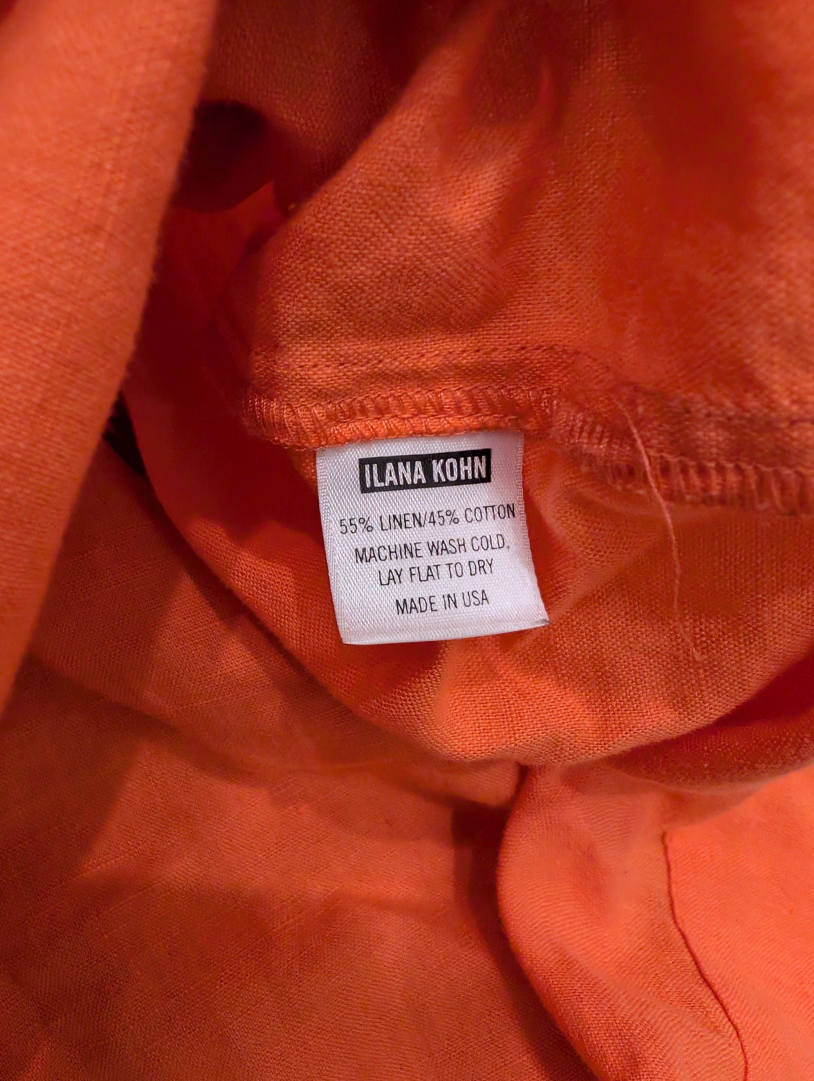 Ilana Kohn Ilana Kohn Pullover Linen/Cotton Shirt Made in USA Size XL / US 12-14 / IT 48-50 - 5 Thumbnail