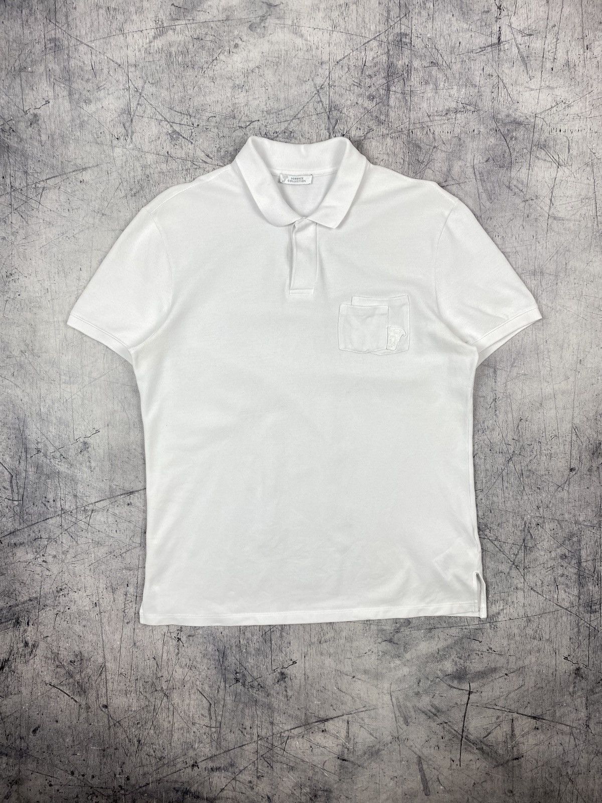 Versace Versace Collection Polo Shirt White Medusa Logo Embroidered Size US L / EU 52-54 / 3 - 2 Thumbnail