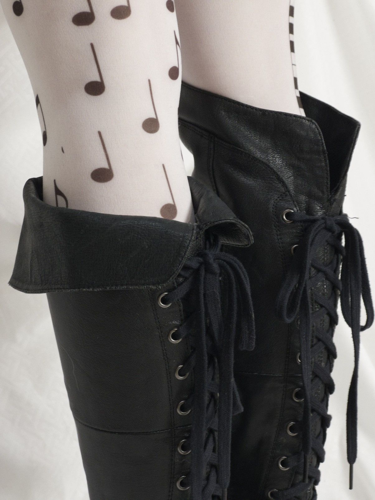 Vagabond Avant-garde lace-up knee high boots by Vagabond Size US 5 / IT 35 - 10 Thumbnail