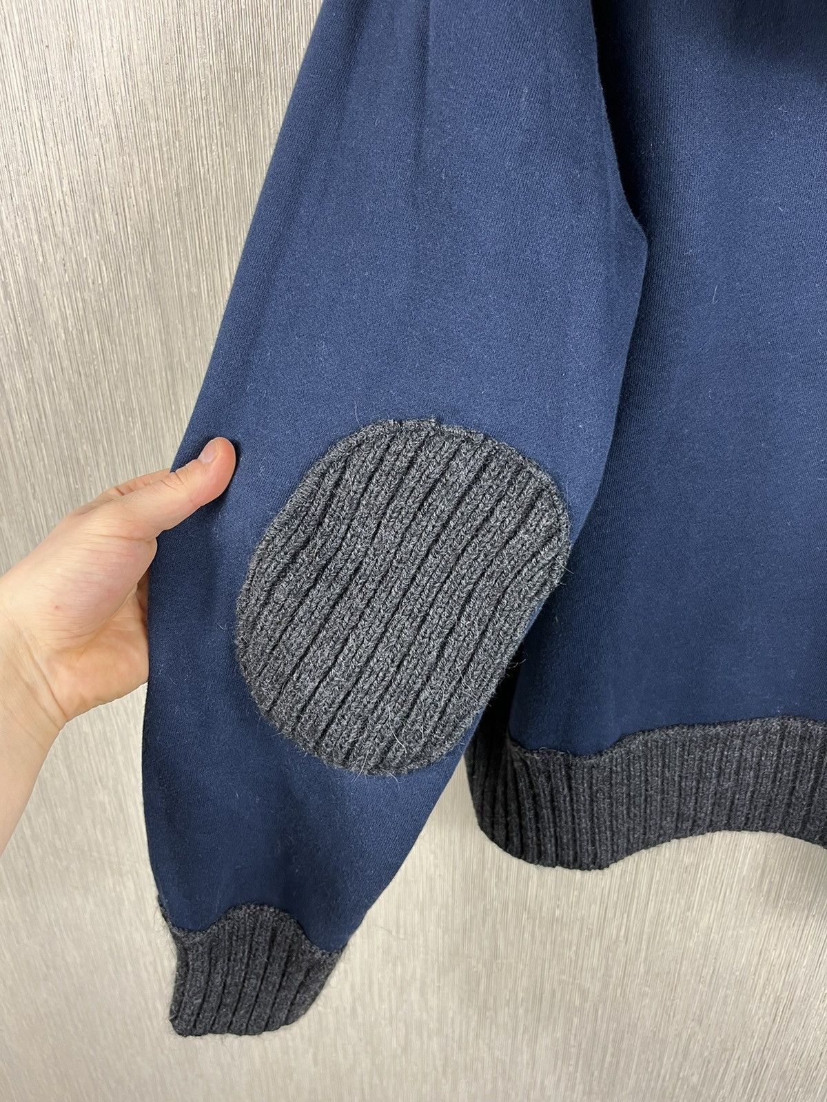 DAVID NAMAN David Mayer Naman hybrid wool cotton knit hoodie button up Size XL / US 12-14 / IT 48-50 - 21 Thumbnail