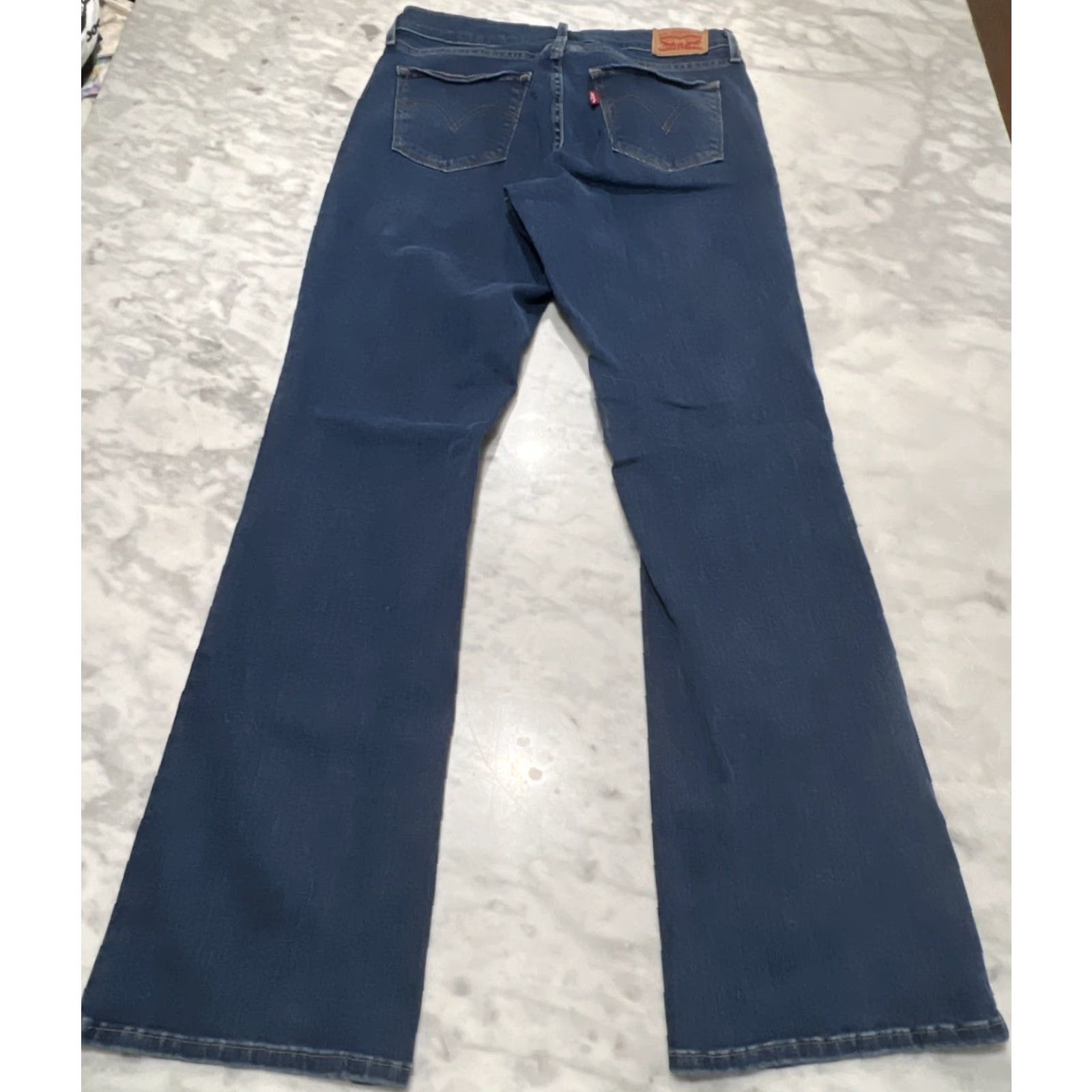 Levi's VINTAGE Levis Jeans Curvy Bootcut Womens 31 Stretch 32L Blue Faded Size 31" - 3 Thumbnail