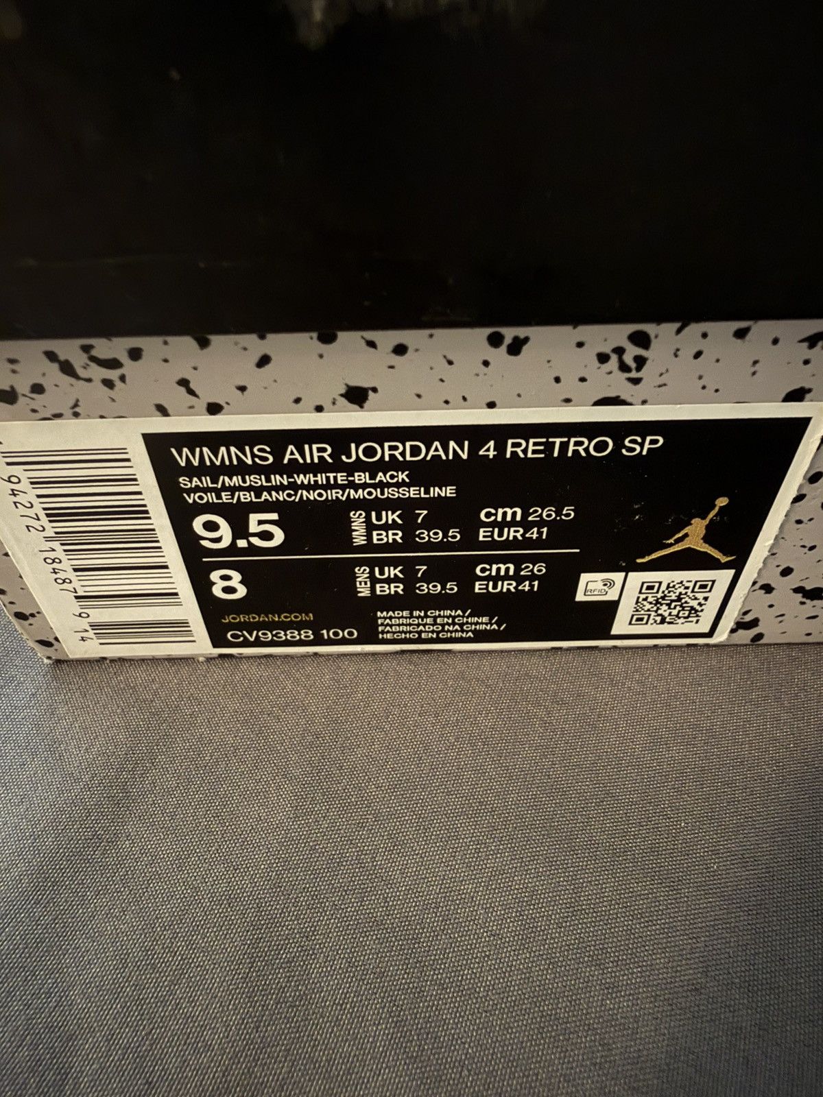 Jordan Brand × Off-White Jordan 4 Retro ‘Off-White Sail’ Size 9.5W 8M Size US 8 / EU 41 - 14 Thumbnail