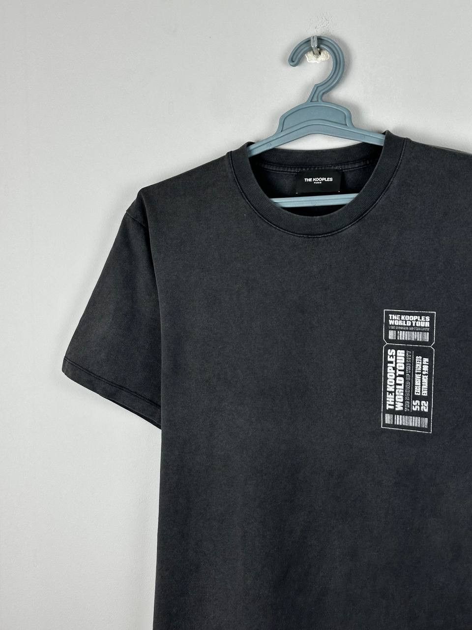 The Kooples The Kooples Faded Grey Big Logo T Shirt Size US M / EU 48-50 / 2 - 4 Thumbnail