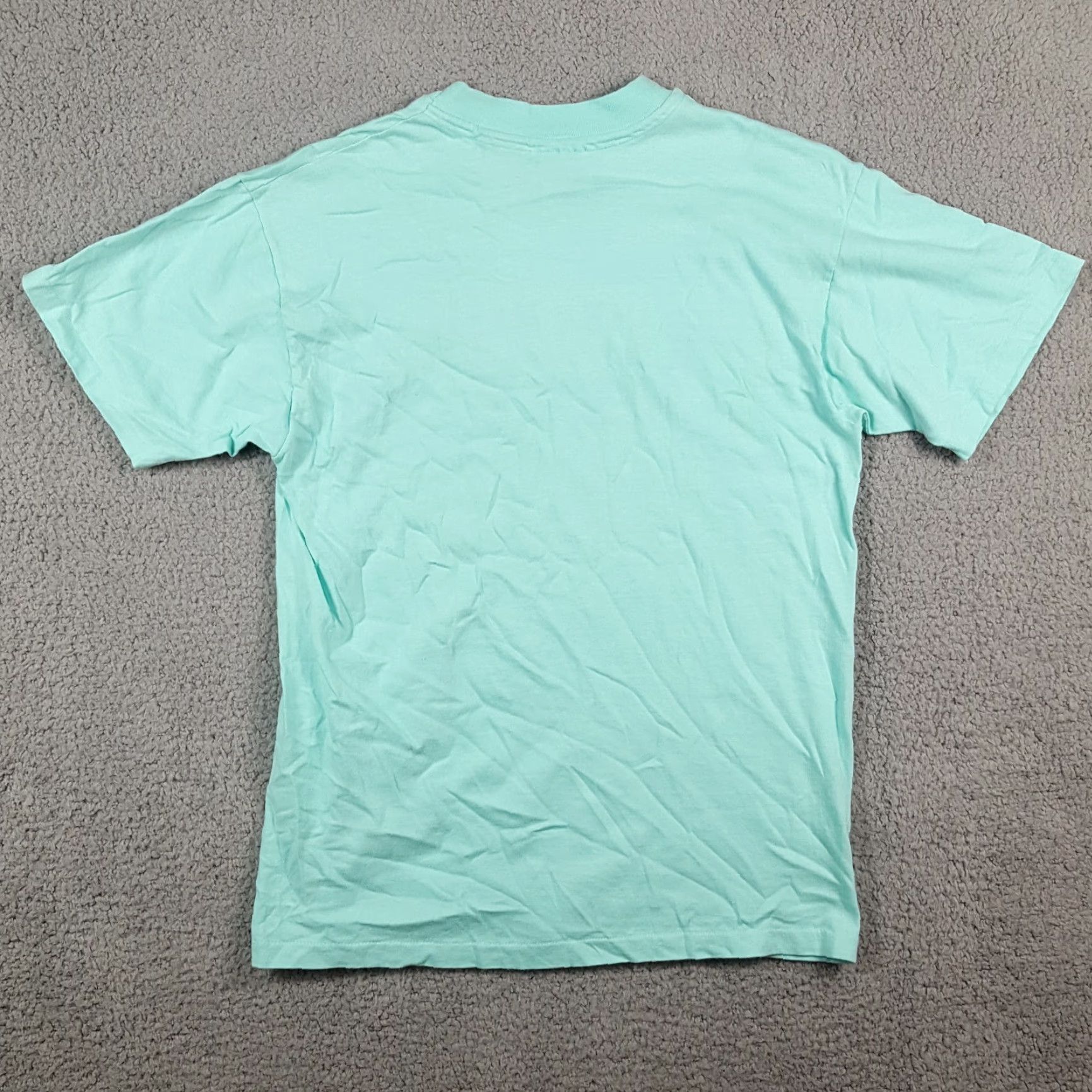 Hanes Vintage Hanes Men's T-Shirt S Blue Tropical Beach 90s 00s Y2K USA Made Crew Neck Short Sleeve Size US S / EU 44-46 / 1 - 5 Thumbnail