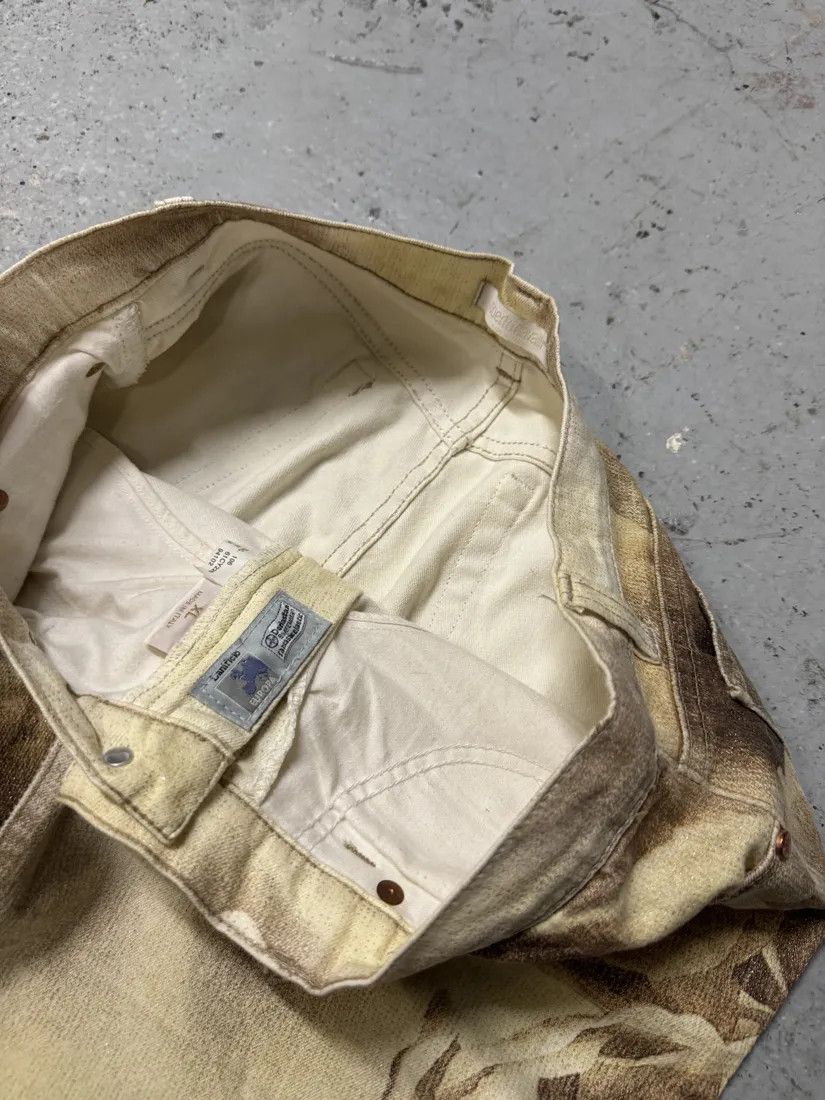 Designer × Vintage FW1999 Roberto Cavalli Creamy Beige Flowers Nature Pants Size US 32 / EU 48 - 7 Thumbnail