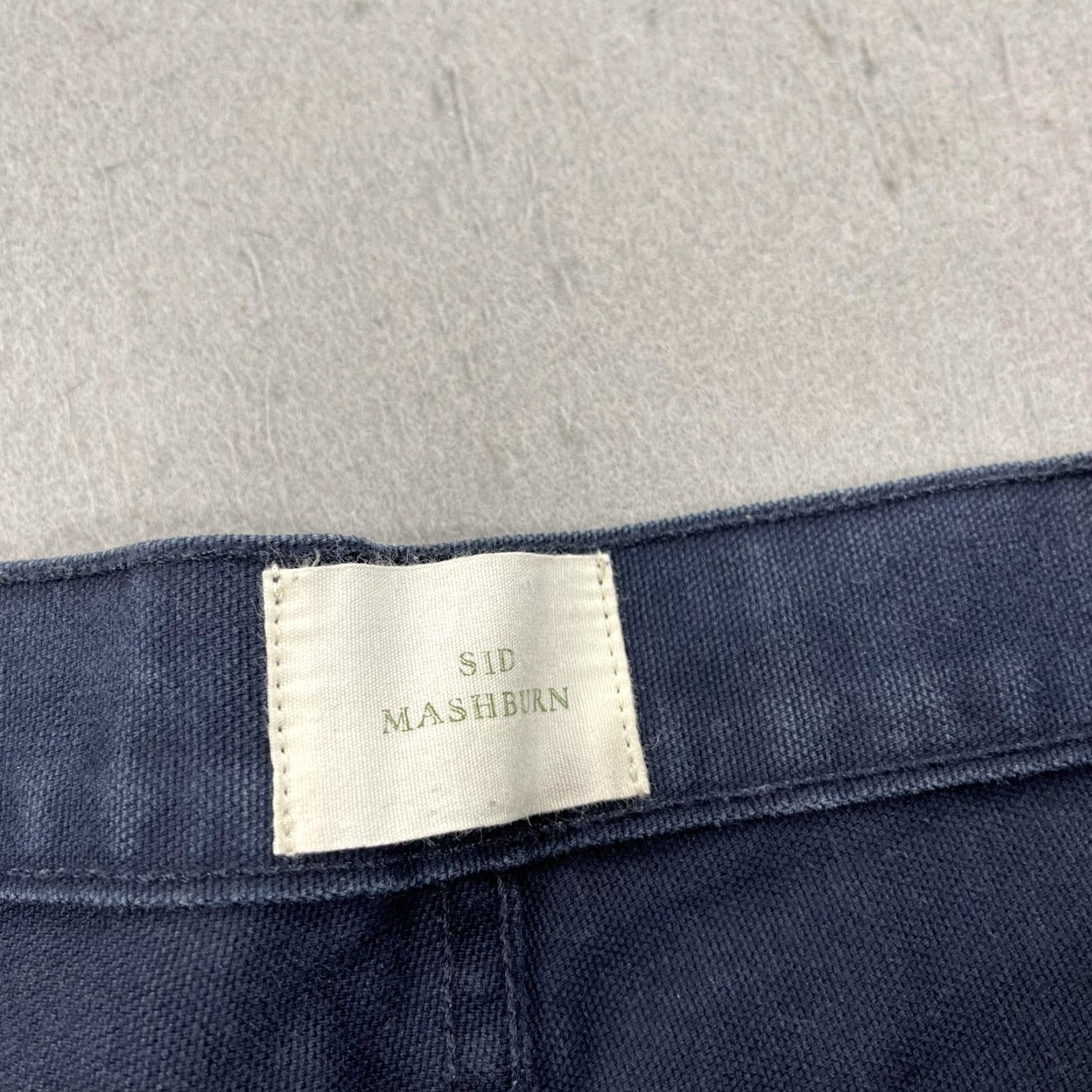 Sid Mashburn Sid Mashburn Pants Mens 32x34 Blue Canvas Straight Leg Button Fly Made USA Work Size US 32 / EU 48 - 4 Thumbnail
