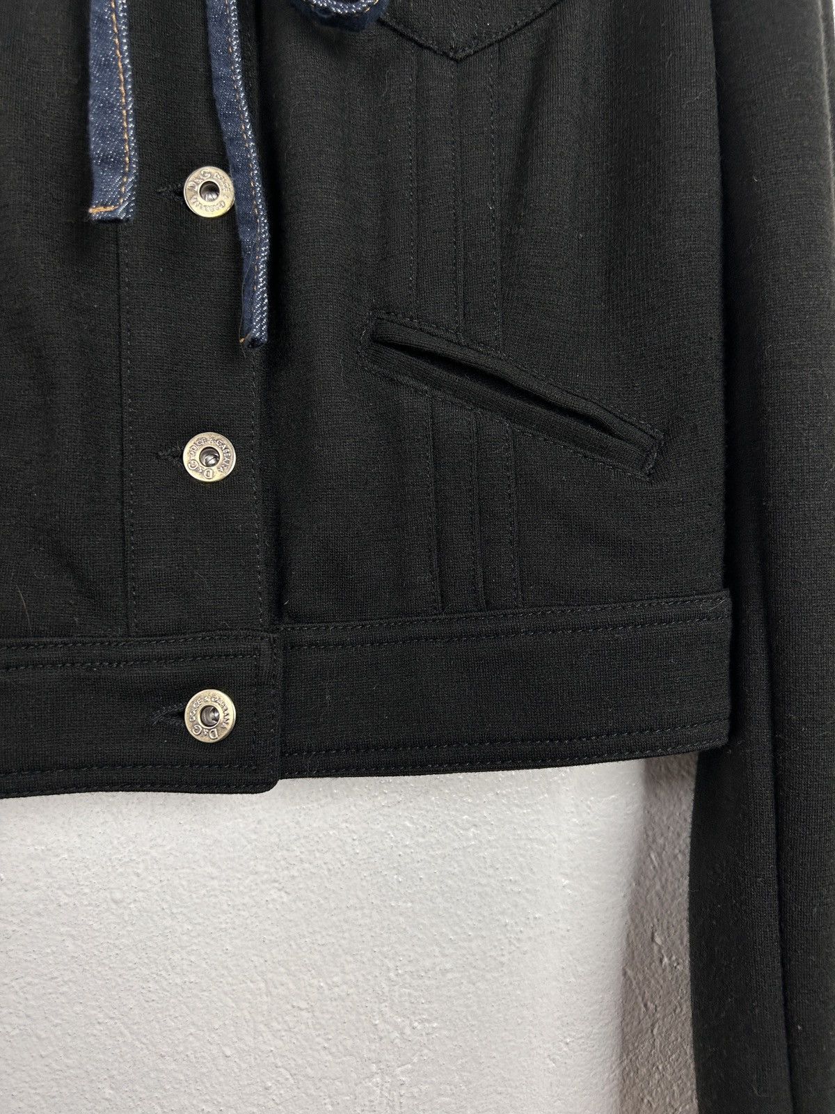 Dolce & Gabbana Vintage Dolce & Gabbana D&G Wool Blazer In Black Size M / US 6-8 / IT 42-44 - 4 Thumbnail