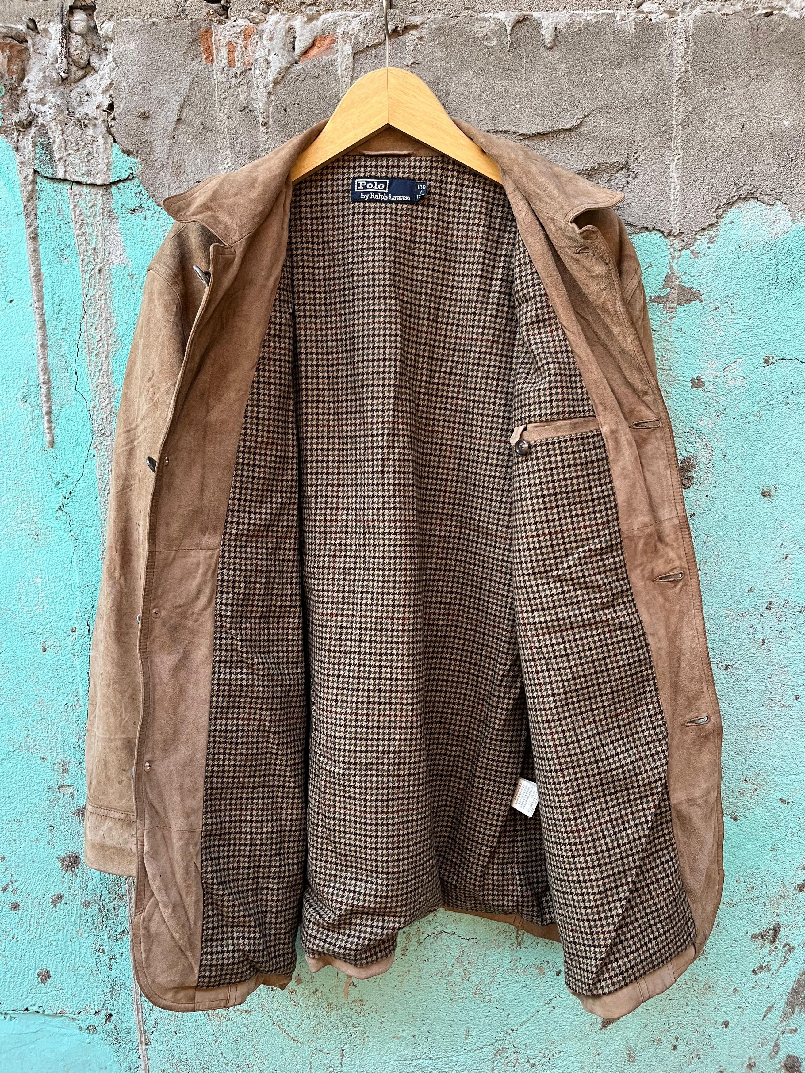 Polo Ralph Lauren Vintage Polo Ralph Lauren Brown Suede Coat Leather Jacket Size US L / EU 52-54 / 3 - 3 Thumbnail