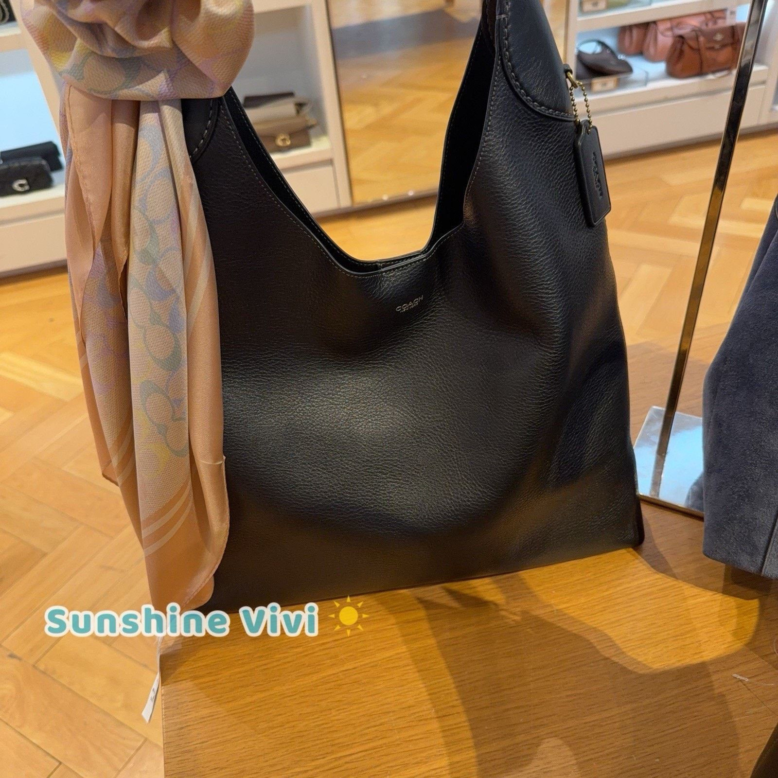 Coach NWT Coach Brooklyn Shoulder Bag 39 CU044 Black(no Silk) Size ONE SIZE - 2 Thumbnail