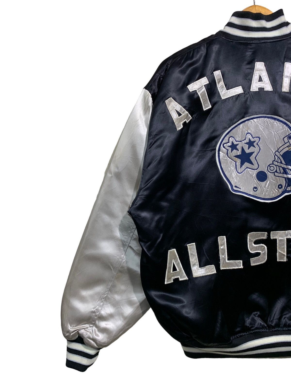 MLB 🔥VTG ATLANTA ALL STARS VARSITY JACKETS SATEEN Size US L / EU 52-54 / 3 - 2 Thumbnail