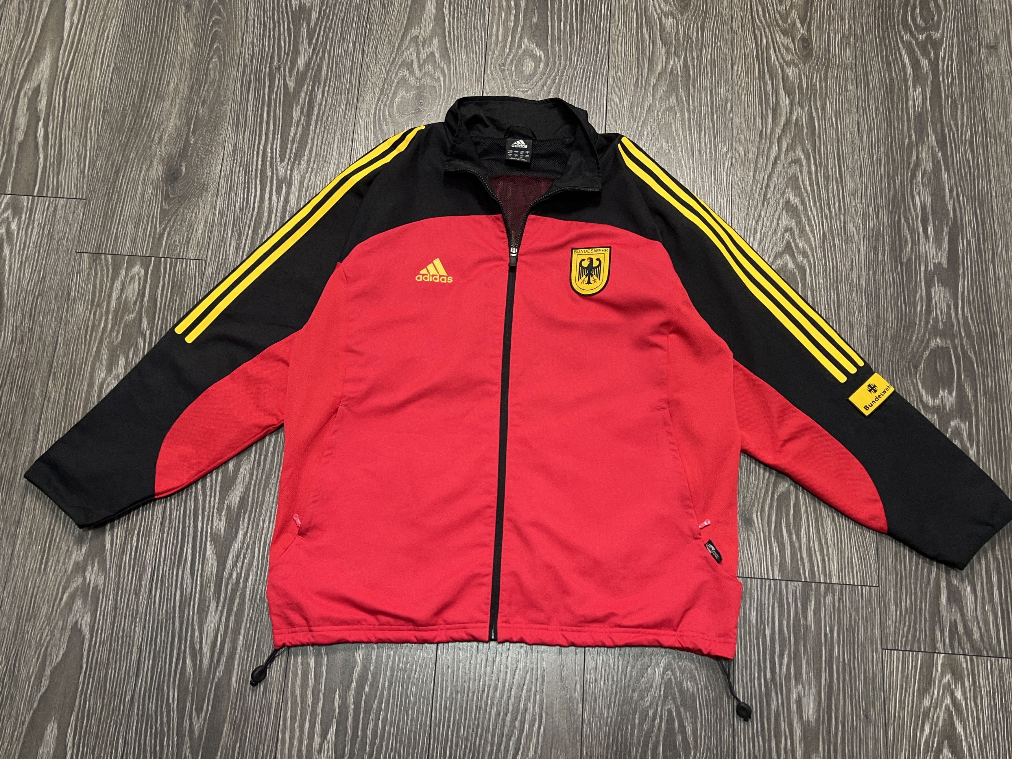 Adidas Germany Bundeswehr Football Soccer Track Anthem Jacket L-XL Size US XL / EU 56 / 4 - 1 Thumbnail