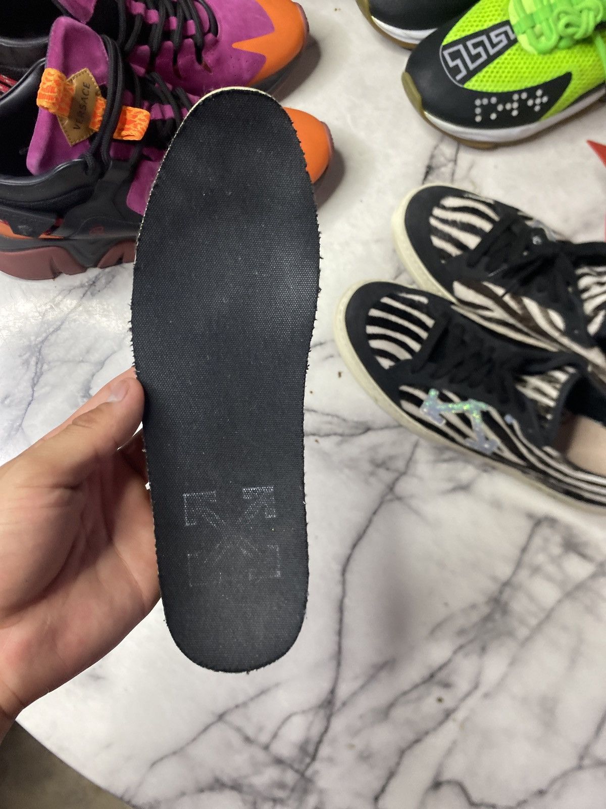 Off-White Off white vulcanized zebra/glitter Size US 9 / IT 39 - 9 Thumbnail
