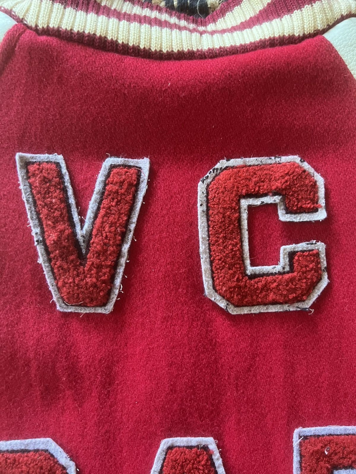 Raf Simons Raf Simons AW02 “Virginia Creeper” Red/White Varsity Jacket Size US S / EU 44-46 / 1 - 7 Thumbnail