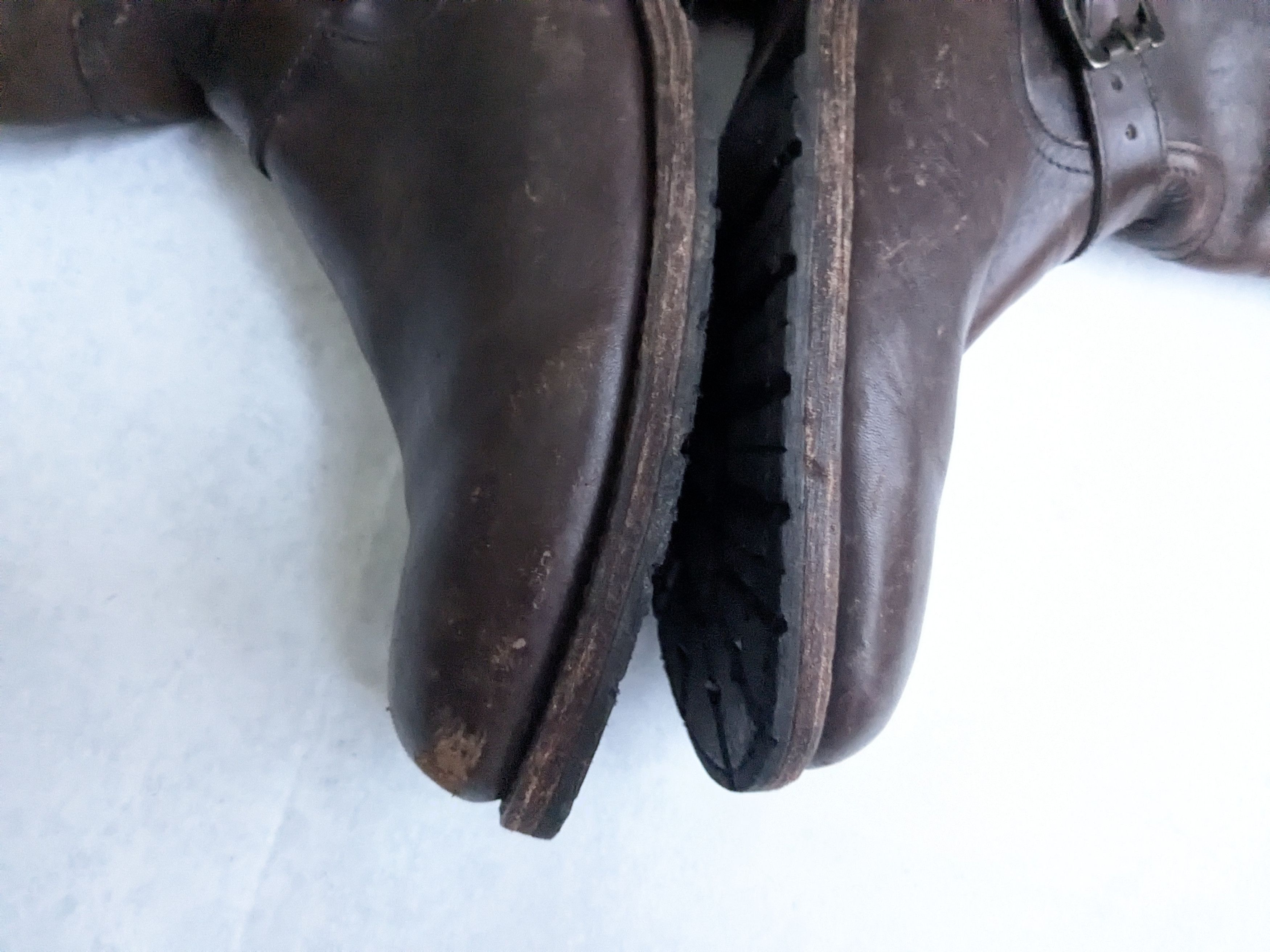 Frye Frye Engineer Boots Brown Leather 12 D Leather Buckle Size US 12 / EU 45 - 5 Thumbnail