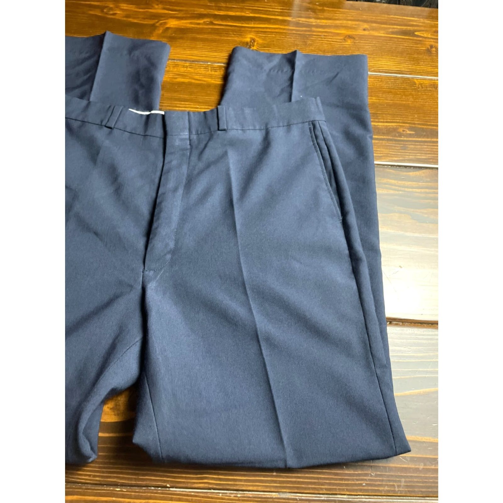 Farah Farah Mens Pants Dress Pants, 36x31.5, Blue, Pleated, Straight Leg, Regular Size US 36 / EU 52 - 3 Thumbnail