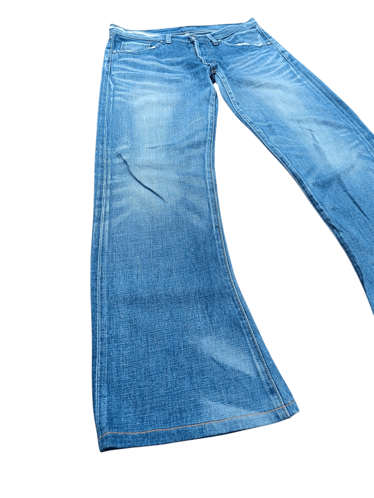 Vintage 80s Flared Selvedge Denim Levis Jeans