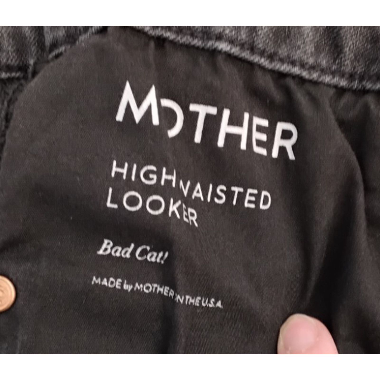 MOTHER Mother High Waist Looker Jean Women's 28 Gray Leopard Print Size 28" / US 6 / IT 42 - 6 Thumbnail