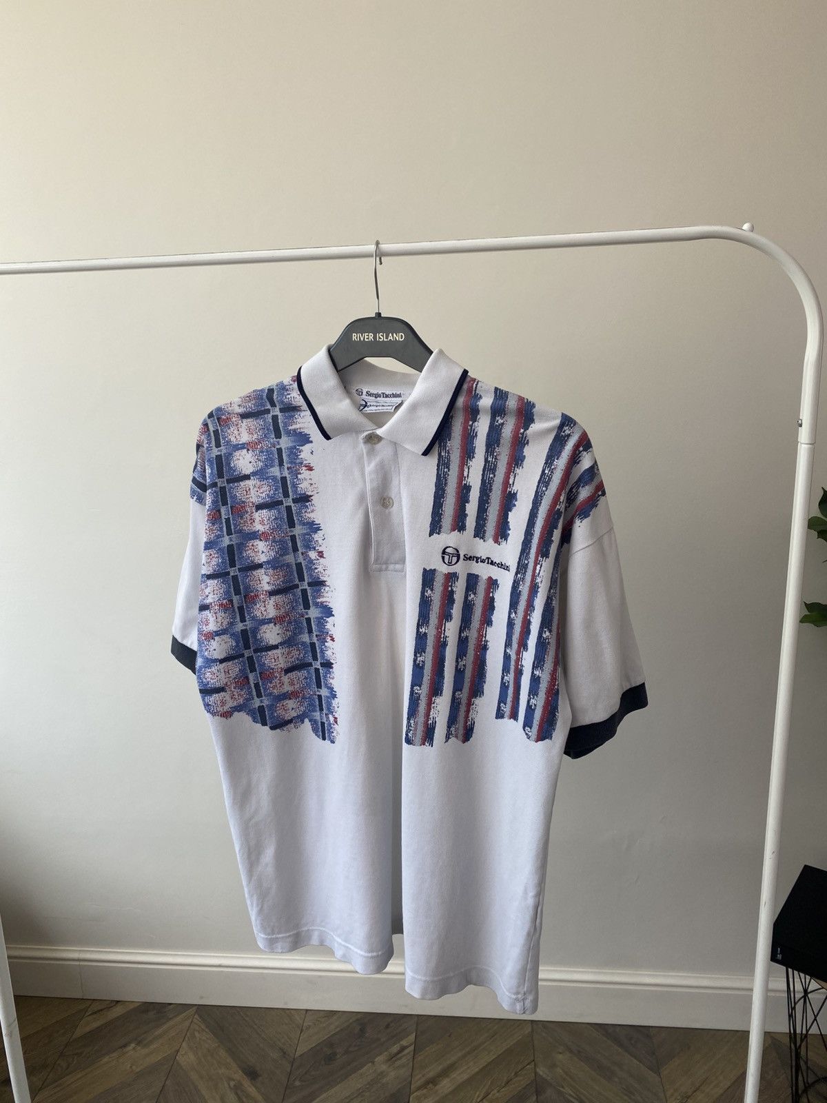 Sergio Tacchini Vintage Urban Renewal One-Of-A-Kind Sergio Tacchini Polo Top Size US L / EU 52-54 / 3 - 3 Thumbnail