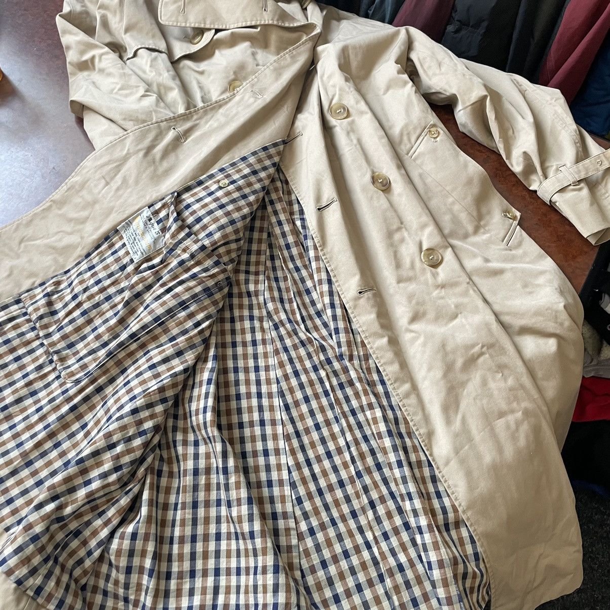 Aquascutum × Vintage Vintage Aquascutum Trench Coat jacket old money nova check Size US L / EU 52-54 / 3 - 7 Thumbnail