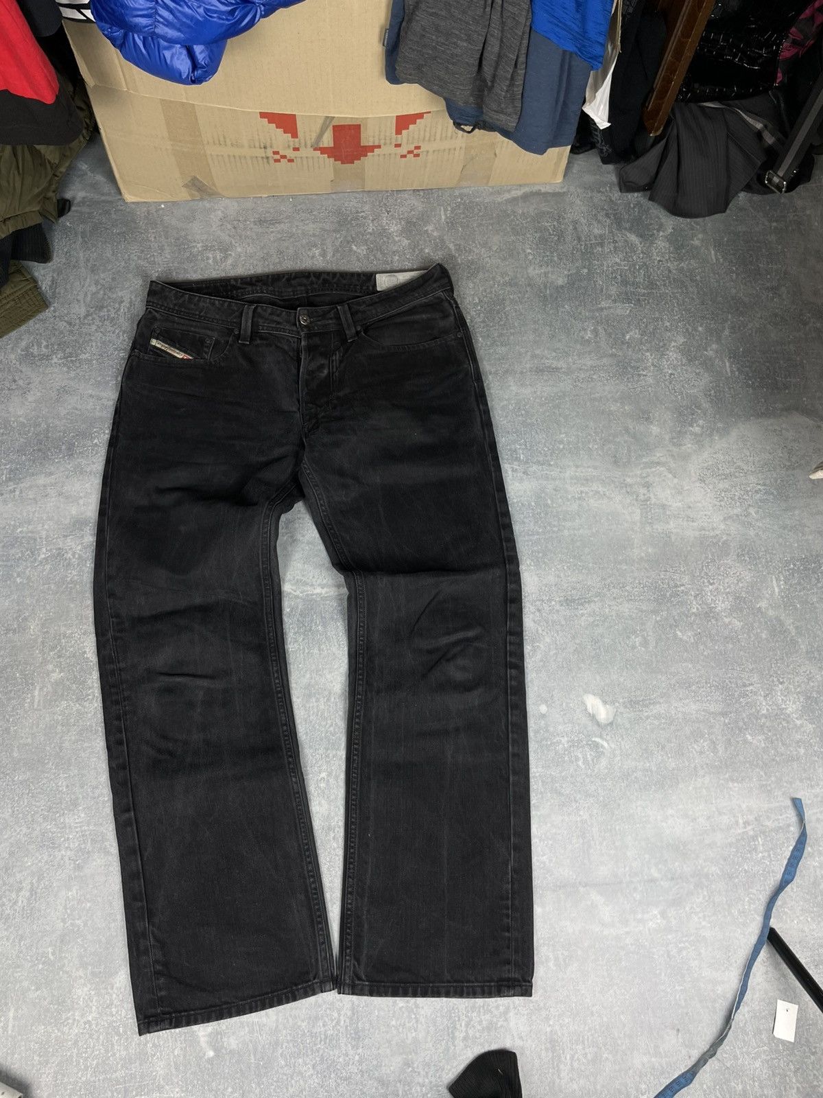 Diesel Crazy baggy Diesel Larkee graphite wash demim jeans Size US 31 - 4 Thumbnail