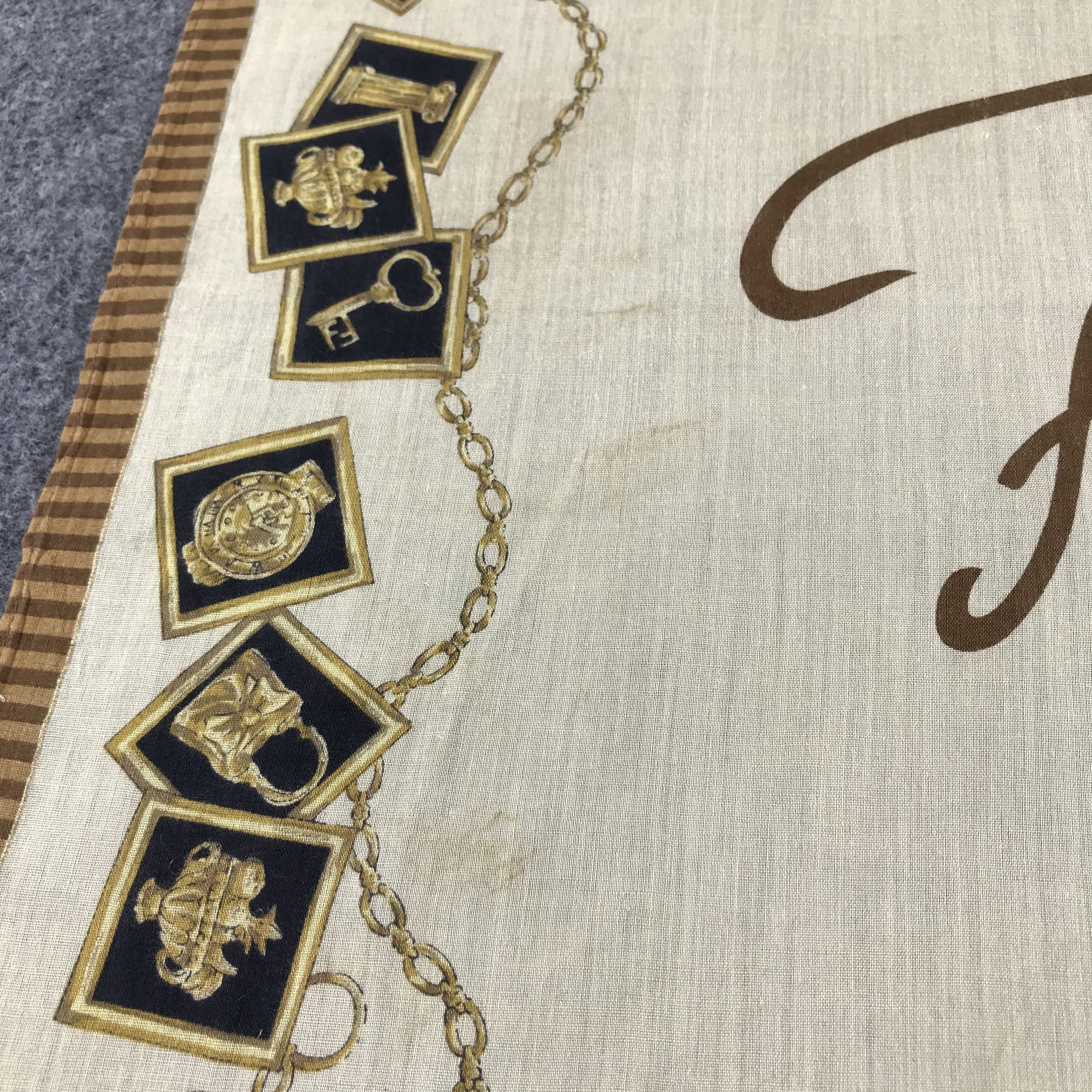 Japanese Brand Fendi Handkerchief Neckerchief Bandana H395 Size ONE SIZE - 6 Thumbnail
