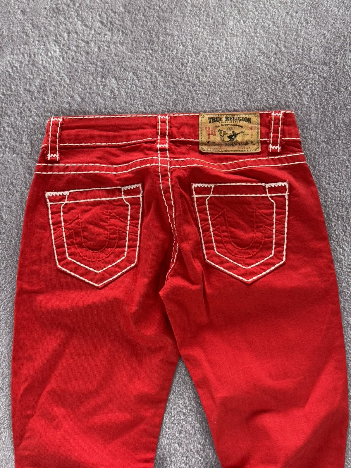 True Religion True Religion Vintage Red Denim Jeans Size 28" / US 6 / IT 42 - 6 Thumbnail
