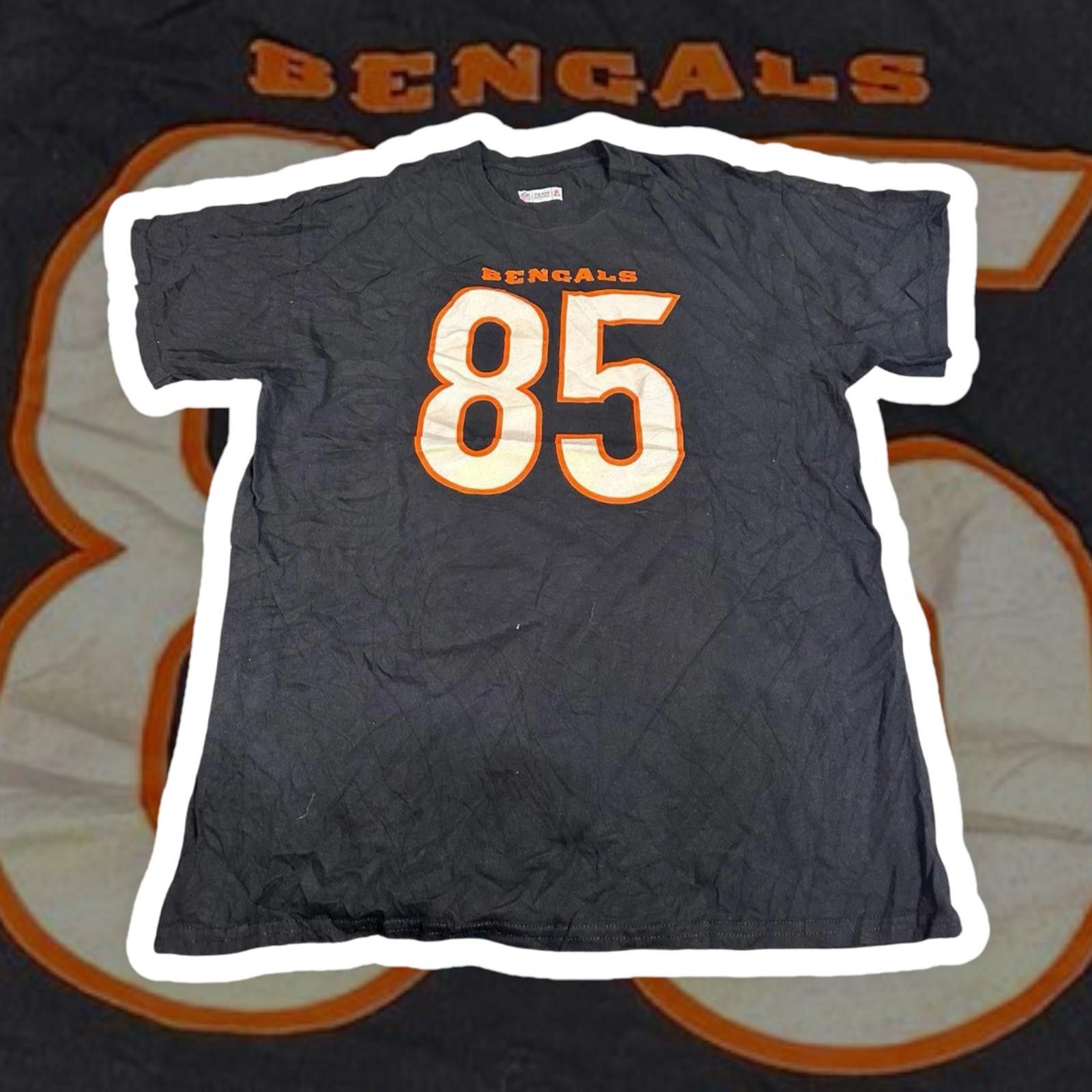 Designer Cincinnati Bengals Tee - Higgins 85 - Vintage NFL Shirt Size US L / EU 52-54 / 3 - 1 Thumbnail