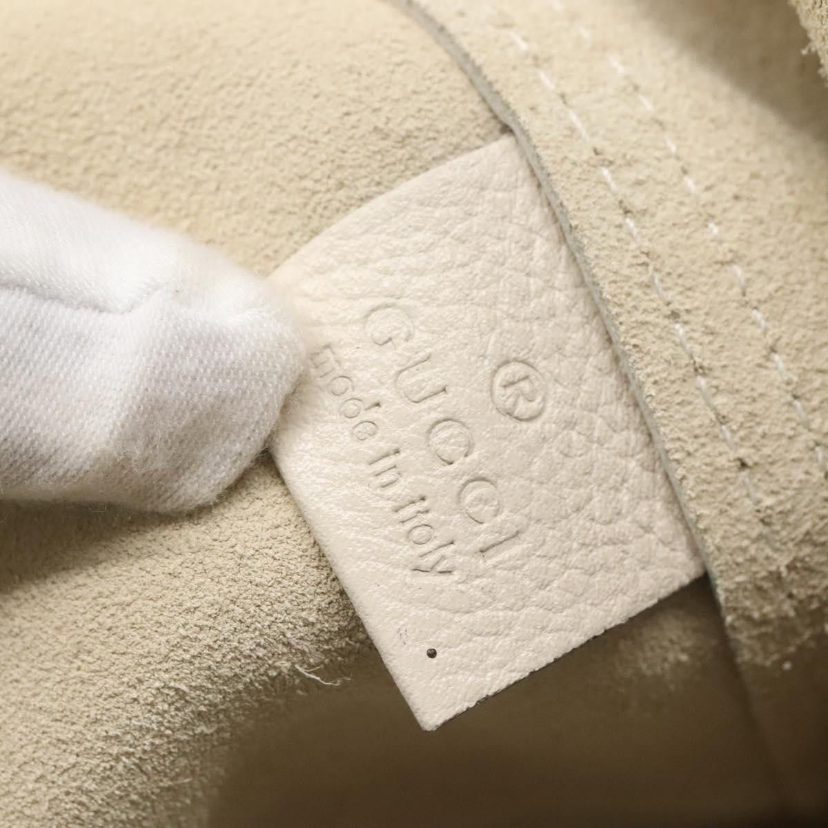 Gucci GUCCI Web Sherry Line Tote Bag Leather Ivory Size ONE SIZE - 17 Thumbnail