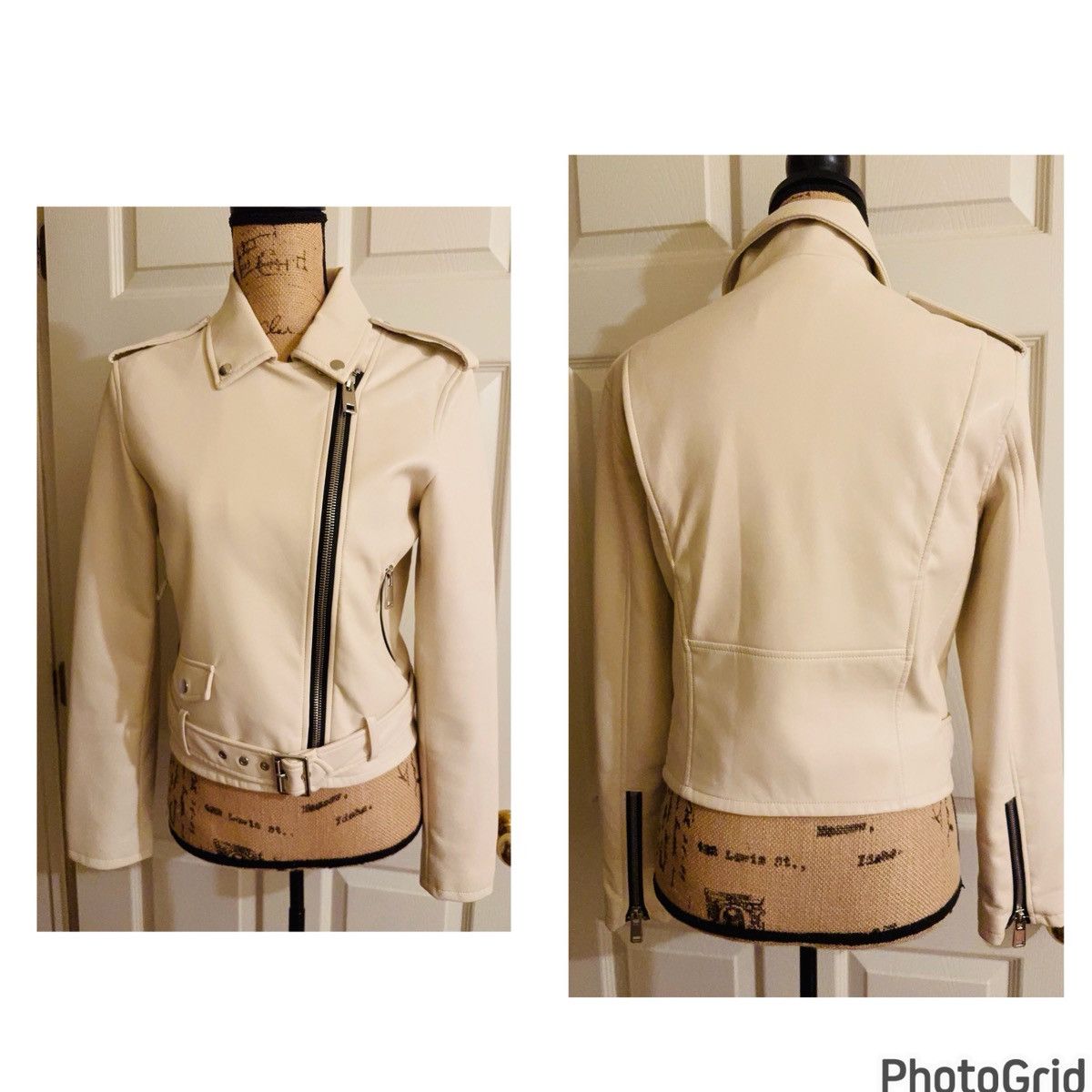 Mango MANGO Faux Leather Moto Jacket Size S / US 4 / IT 40 - 6 Thumbnail