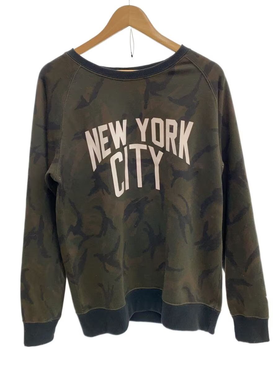 Number (N)ine New York City Camo Raglan Sweatshirt Size US L / EU 52-54 / 3 - 1 Thumbnail