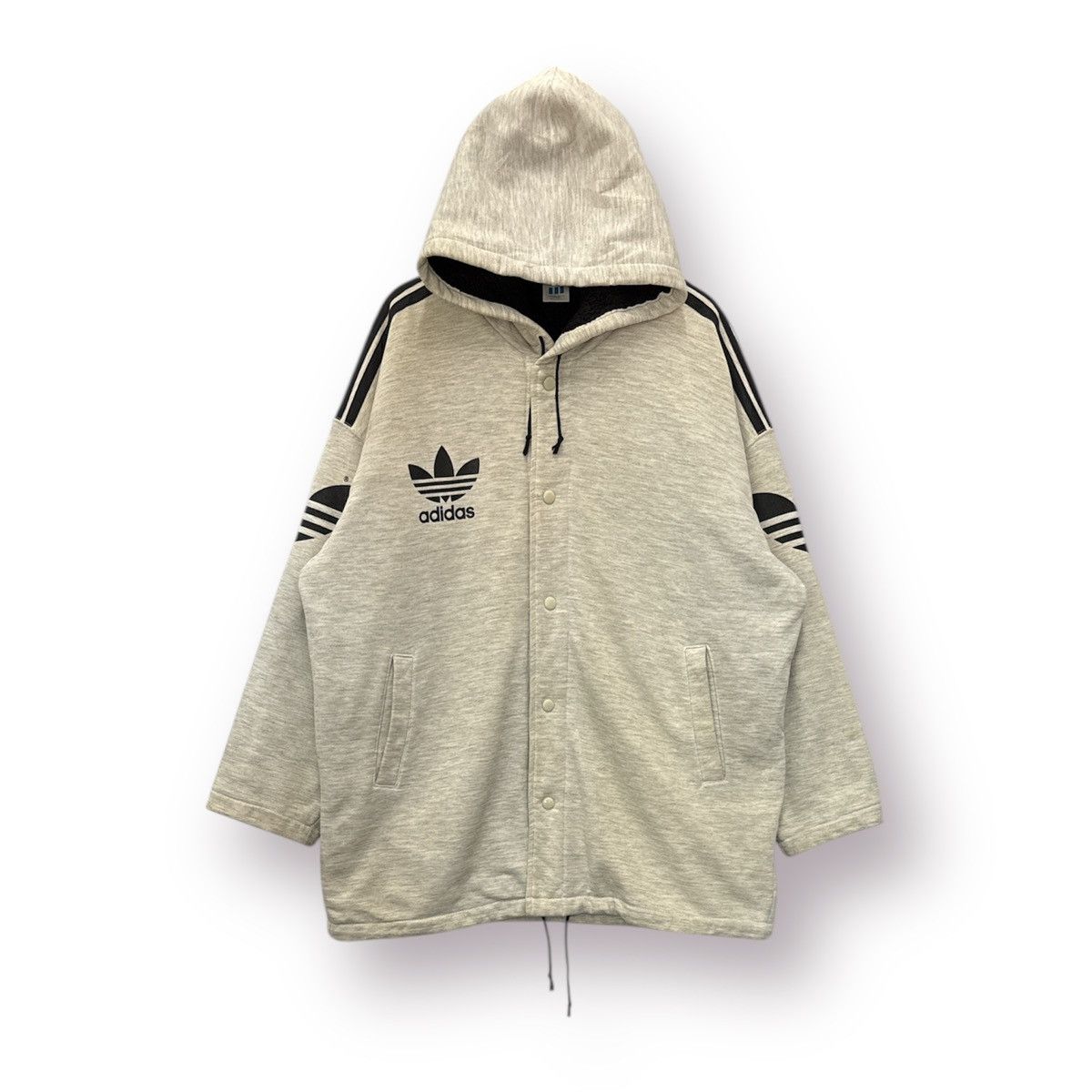 Adidas 🔥 90's Adidas Trefoil Sportwear Heavy jacket big logo - L Size US L / EU 52-54 / 3 - 2 Thumbnail